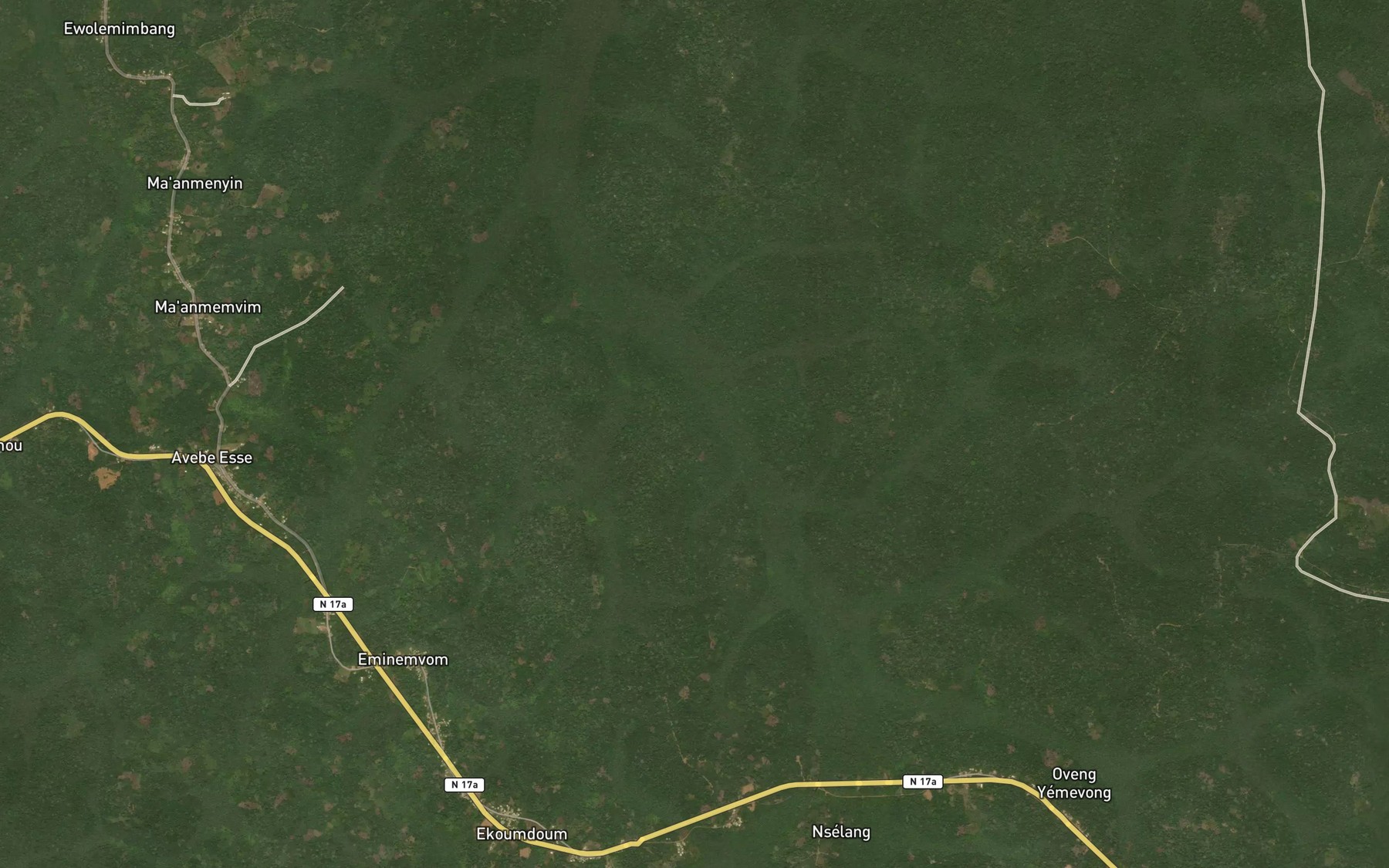 Satellite map of the Abolo