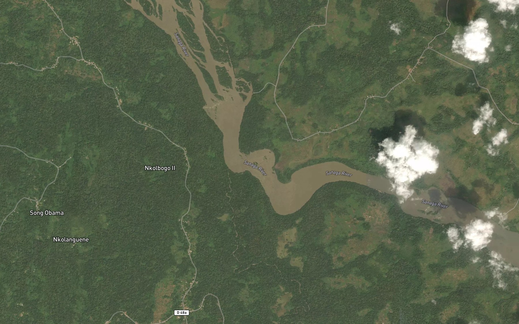 Satellite map of the Afamba