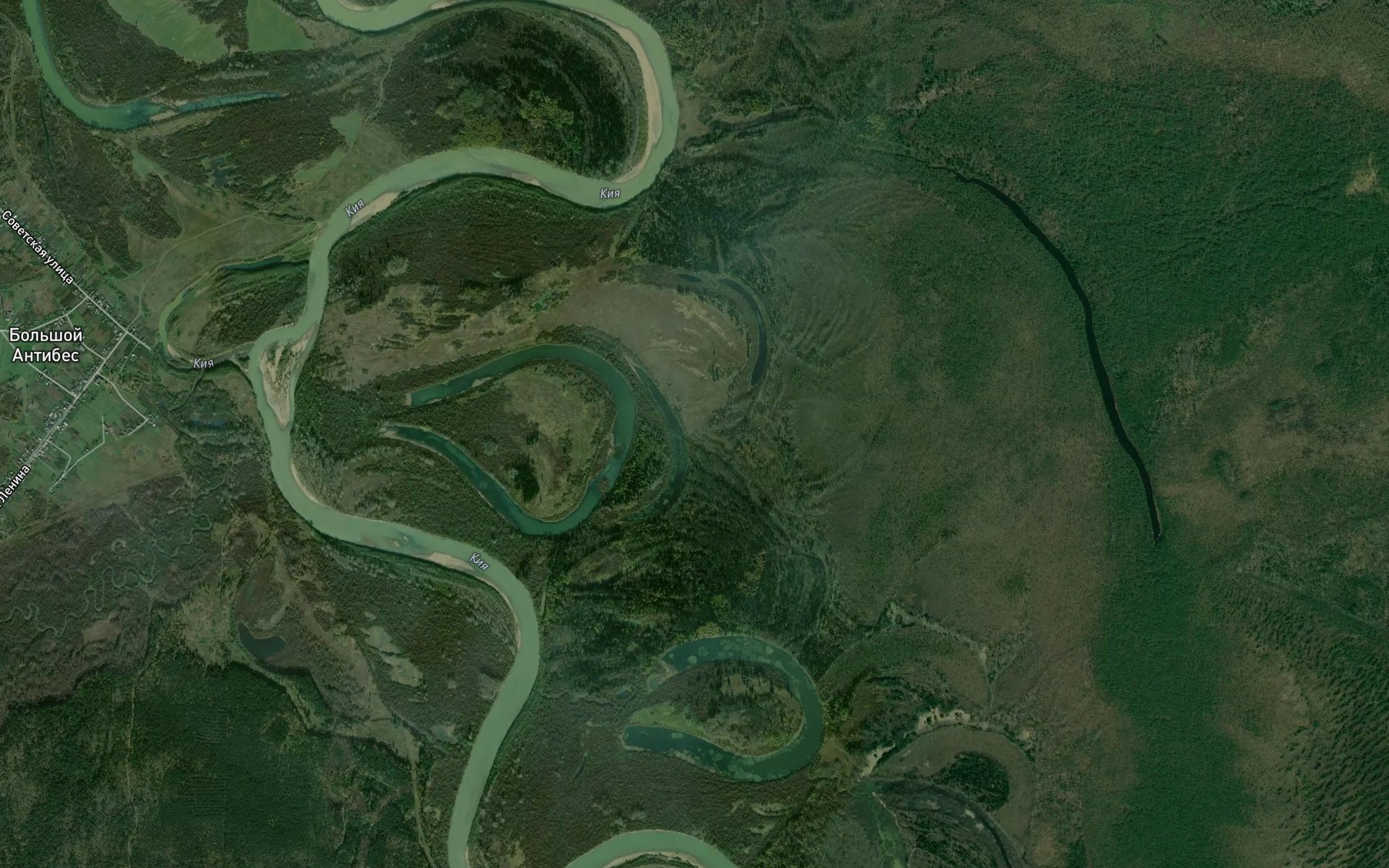 Satellite map of the Ozero Korol'