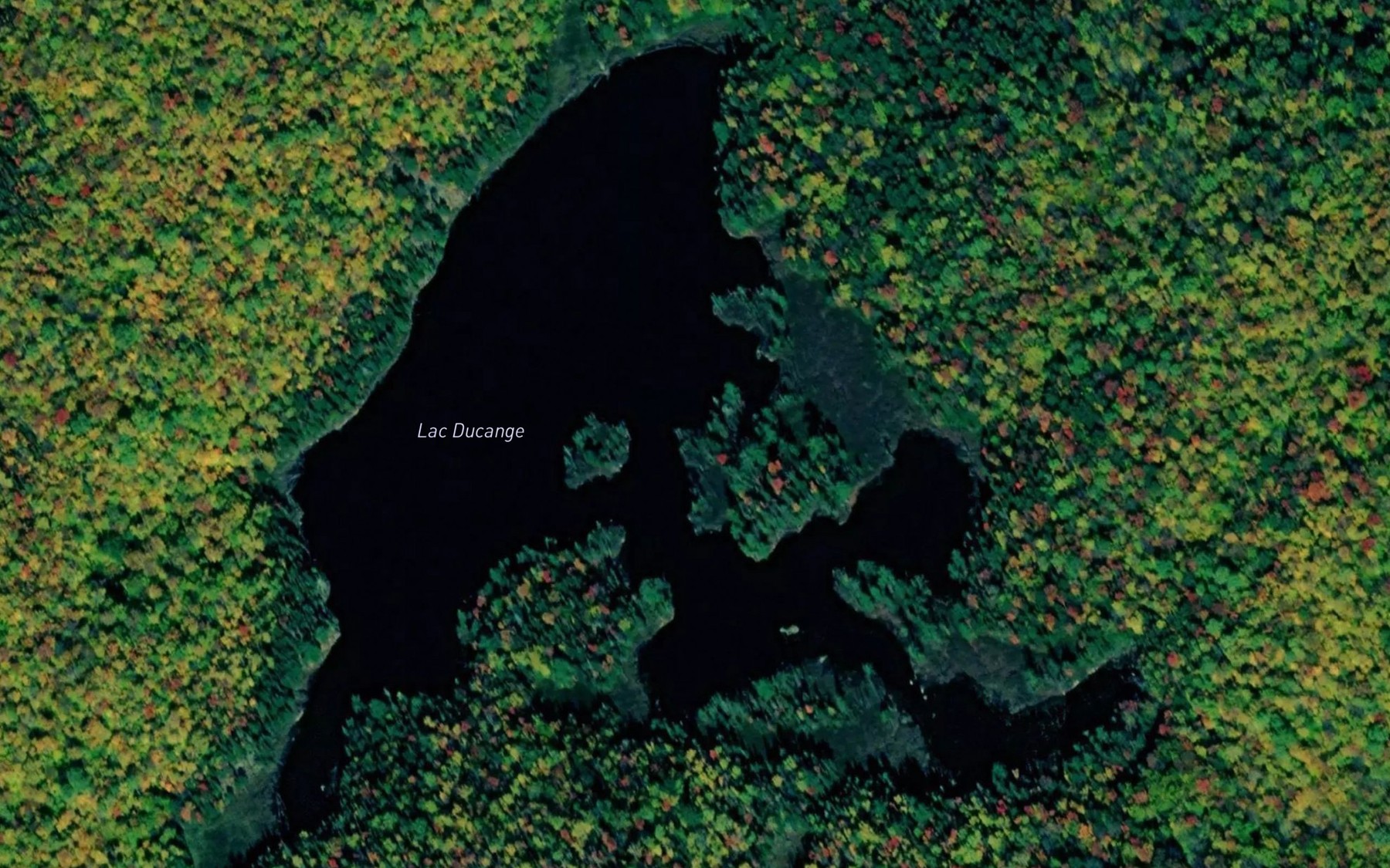 Satellite map of the Lac Ducange