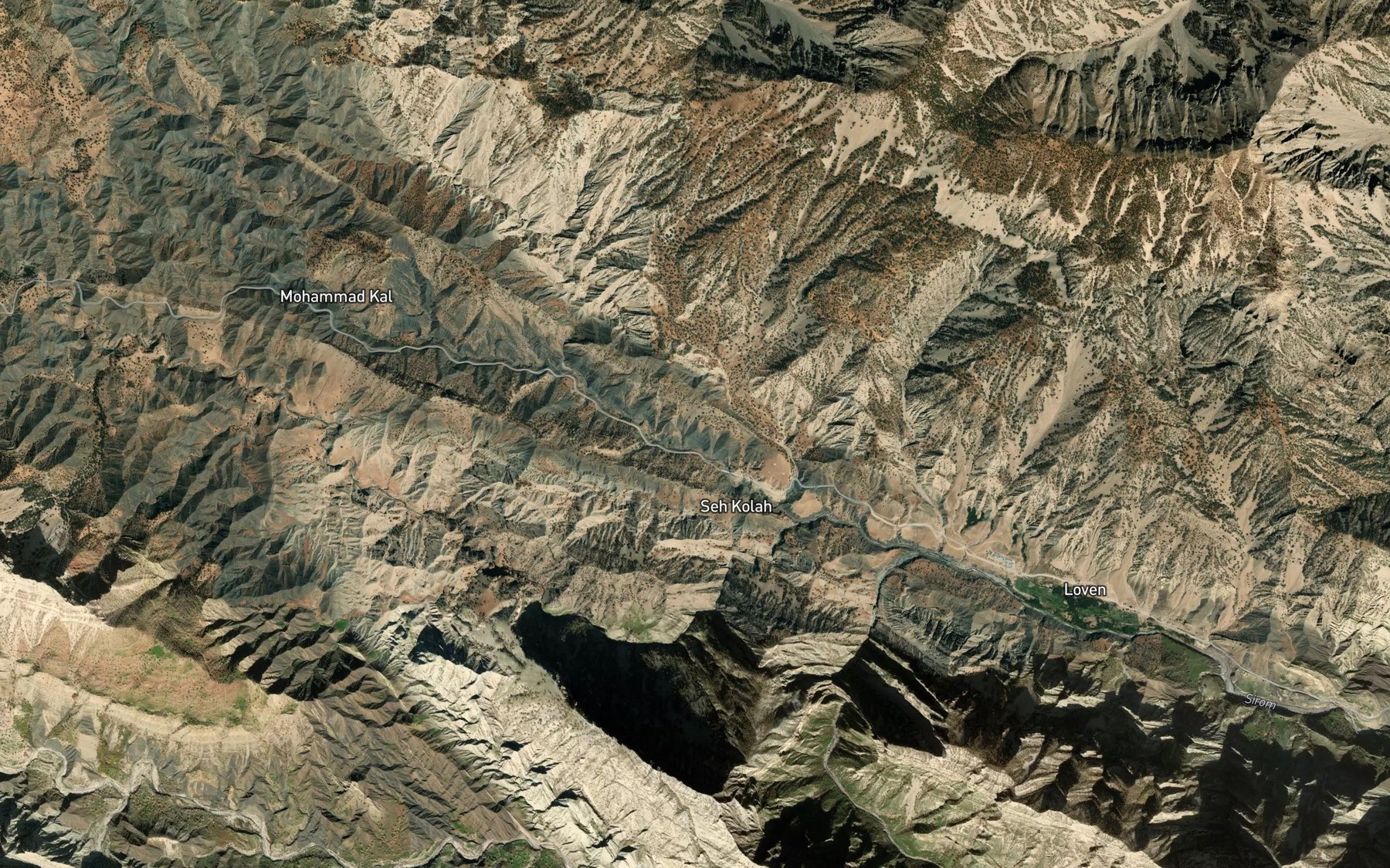 Satellite map of the Laleri