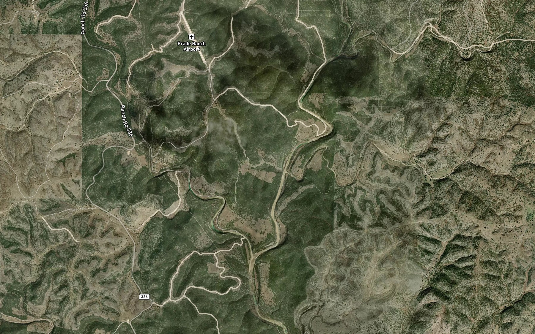 Satellite map of the Mingus Spring