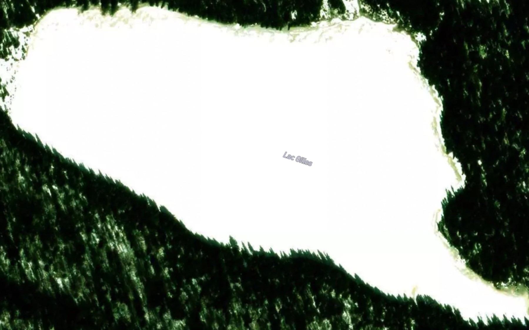 Satellite map of the Lac Gilles