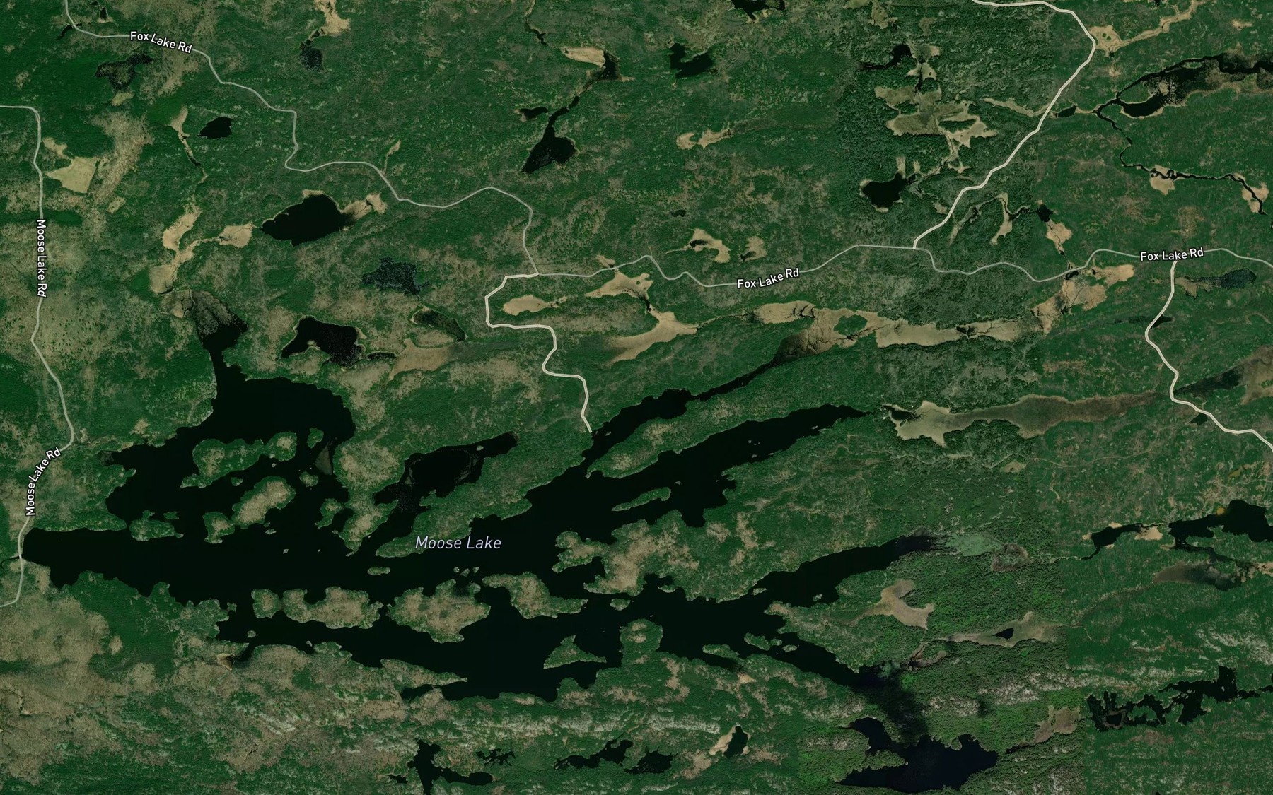 Satellite map of the Grassy Bay