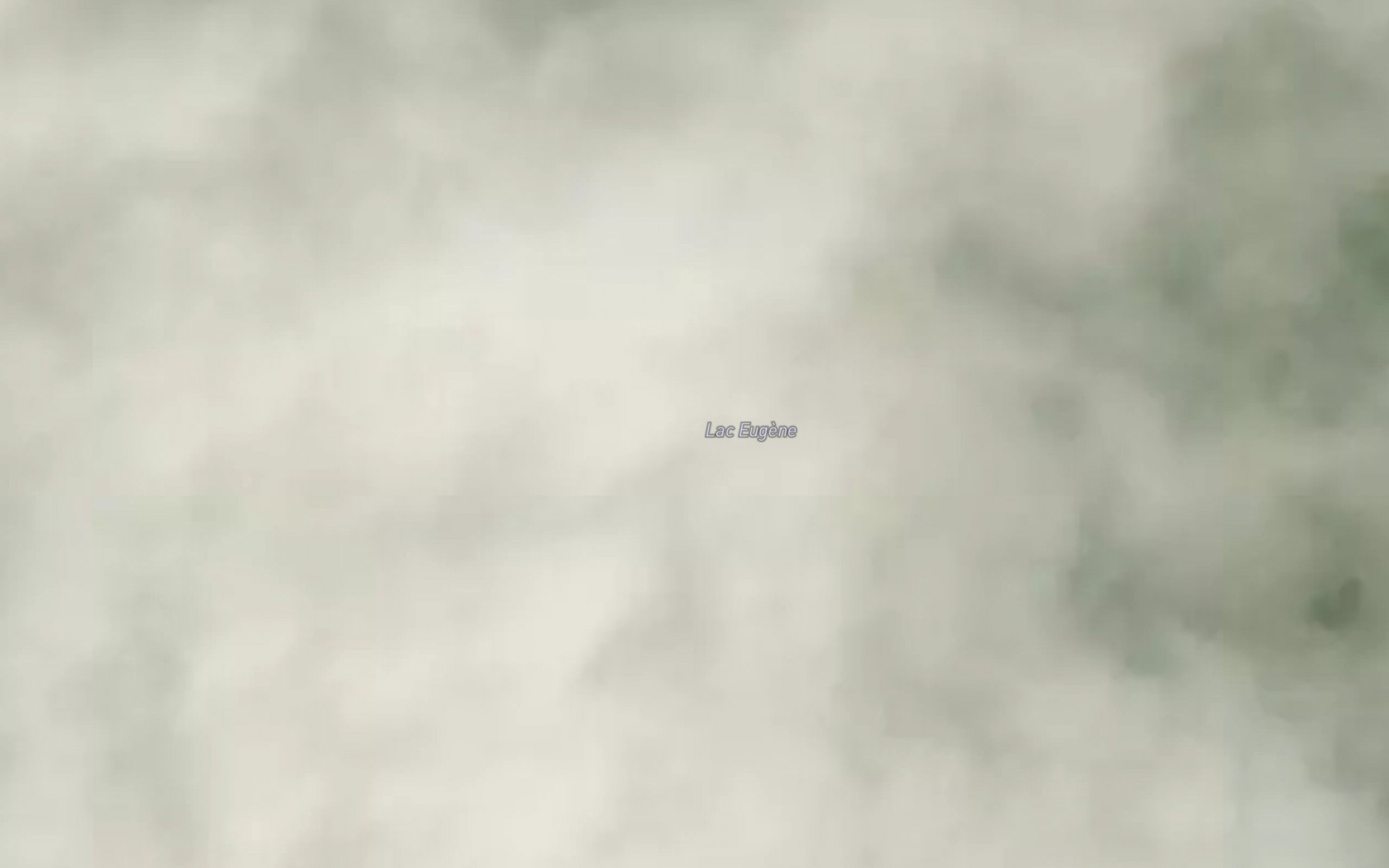 Satellite map of the Lac Eugene