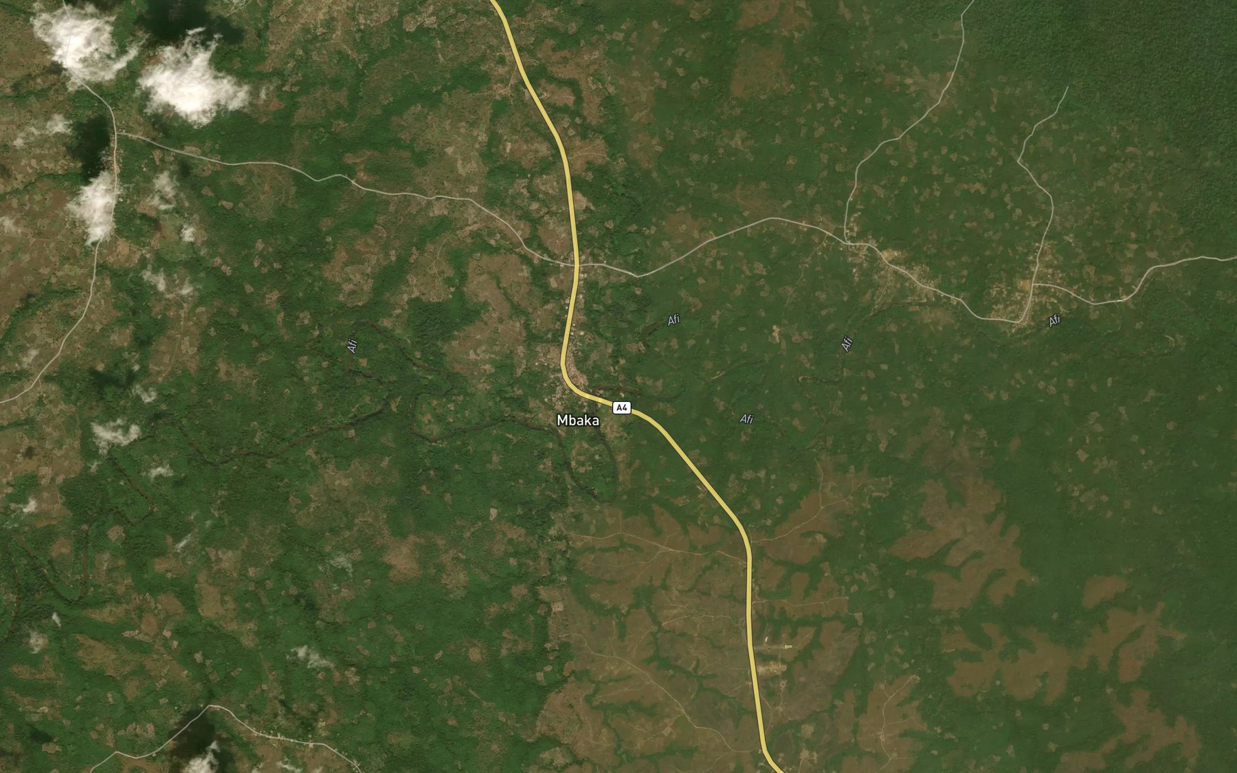 Satellite map of the Akome