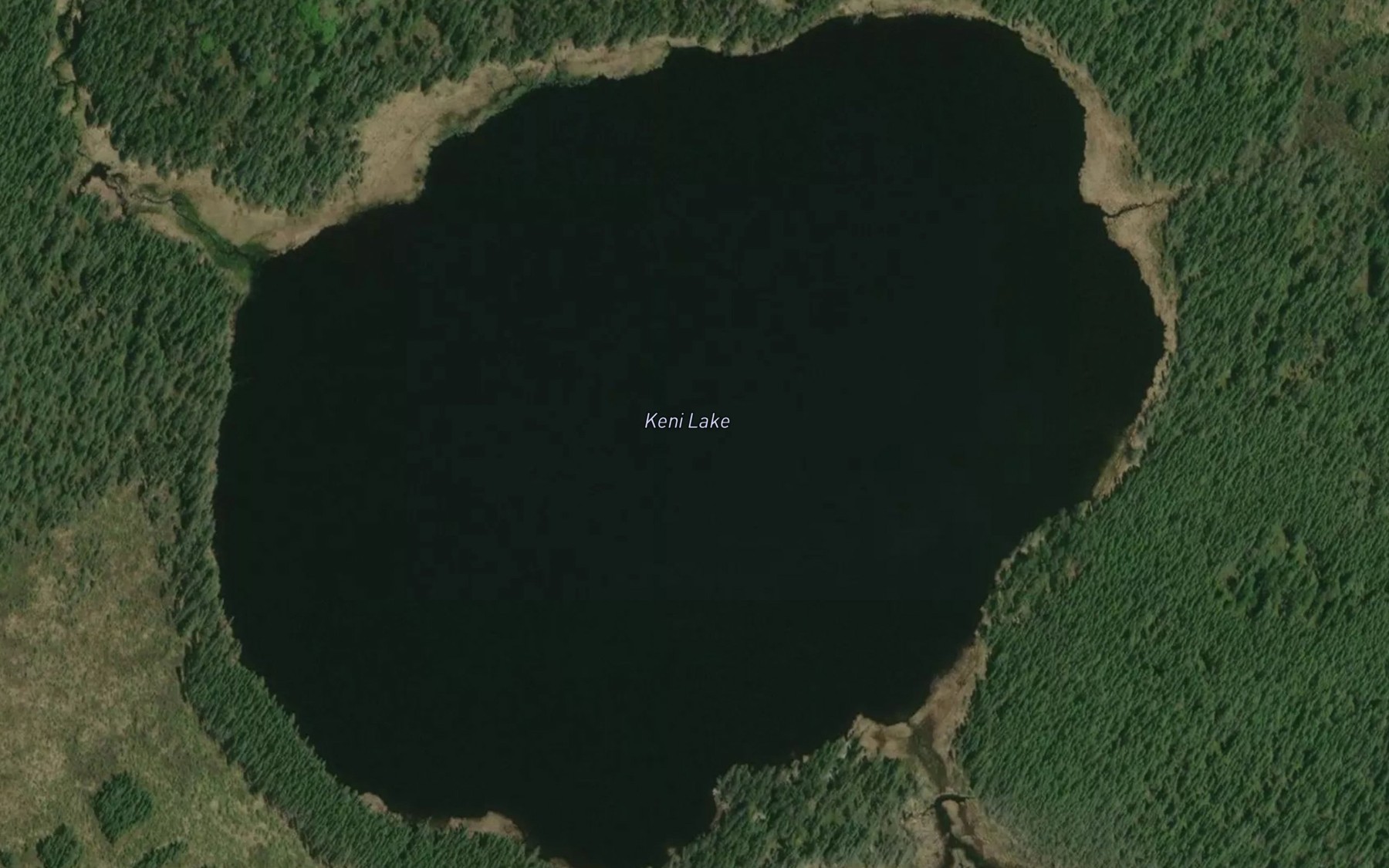 Satellite map of the Keni Lake