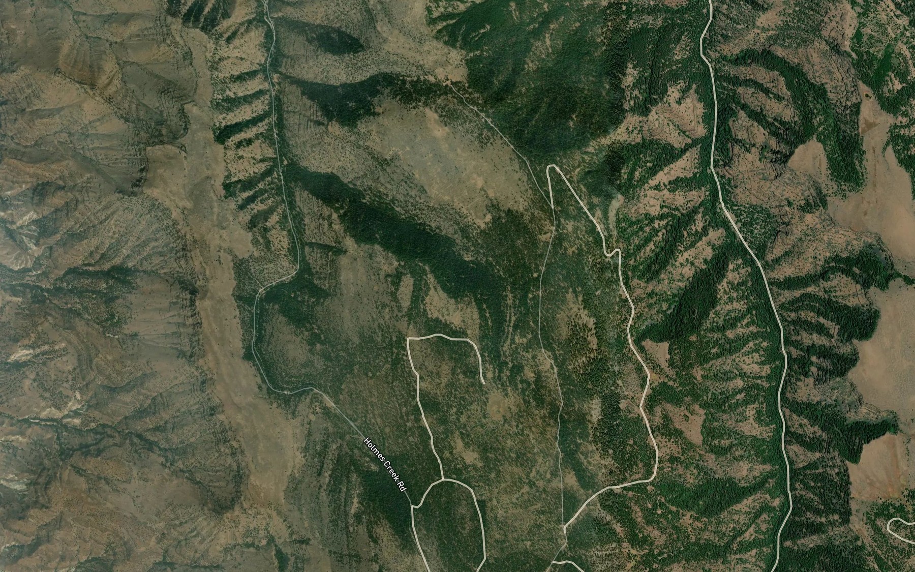 Satellite map of the Sand Spring
