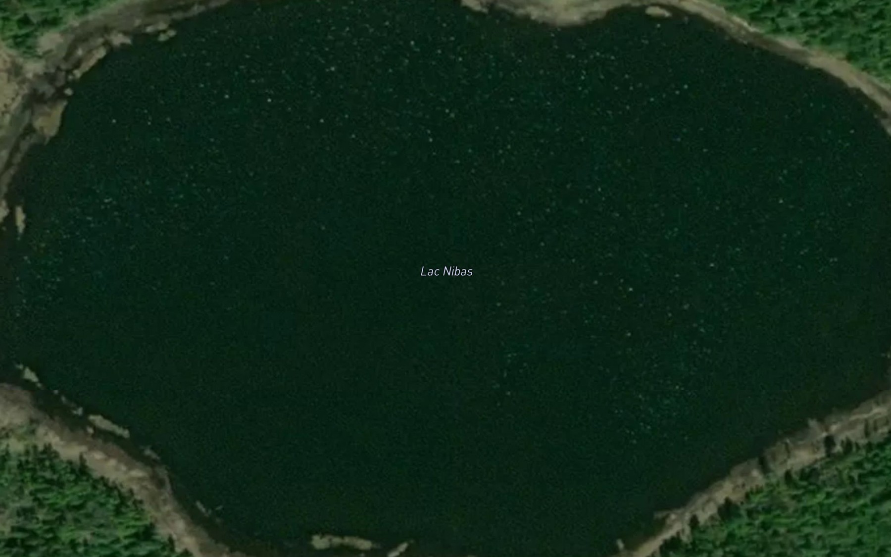Satellite map of the Lac Nibas