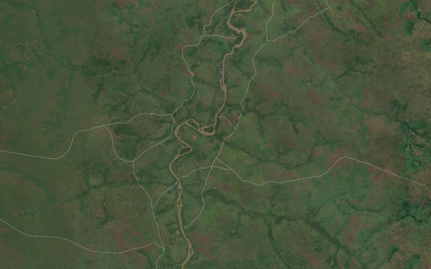 Satellite map of the Tenda
