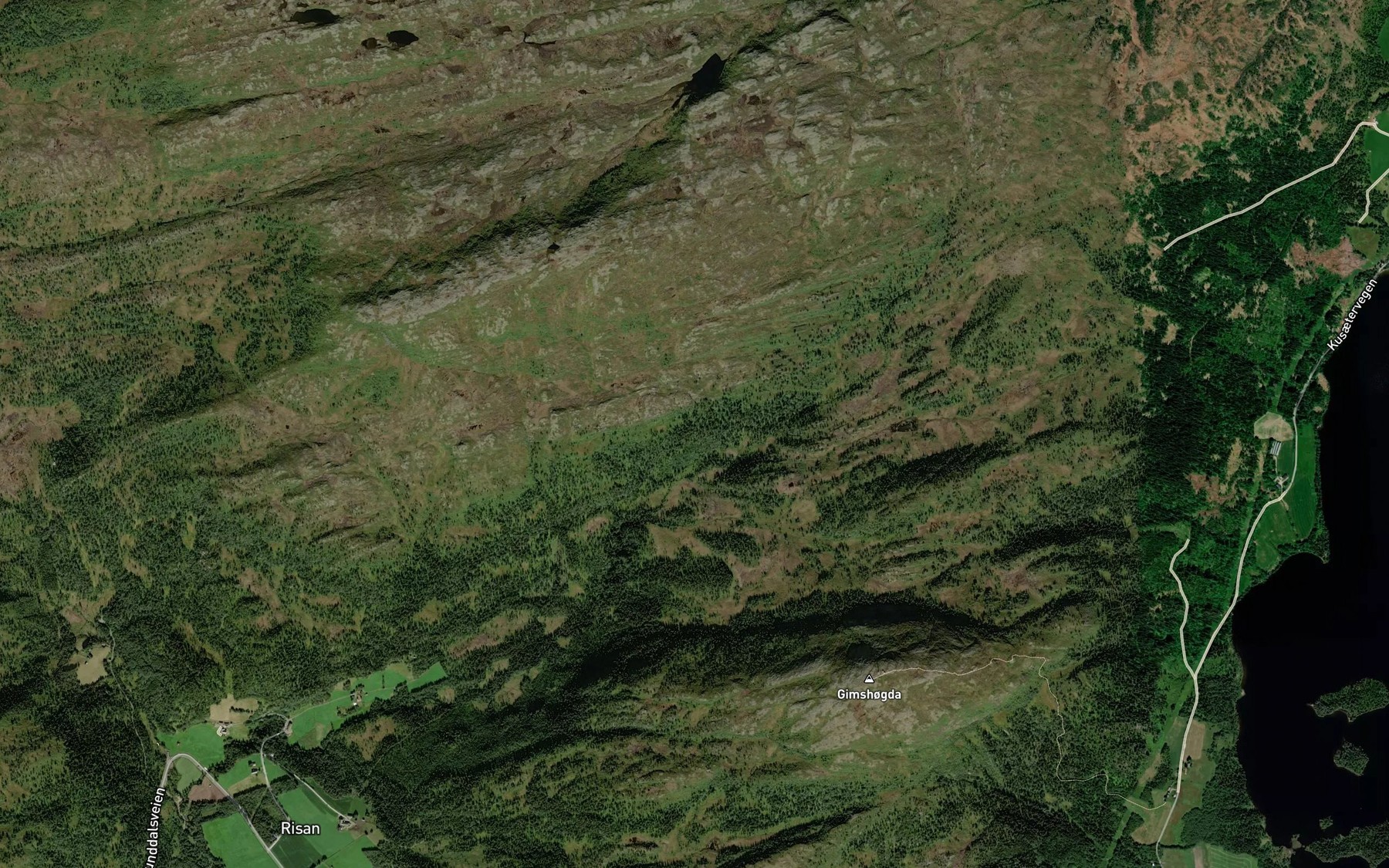 Satellite map of the Simensbekken