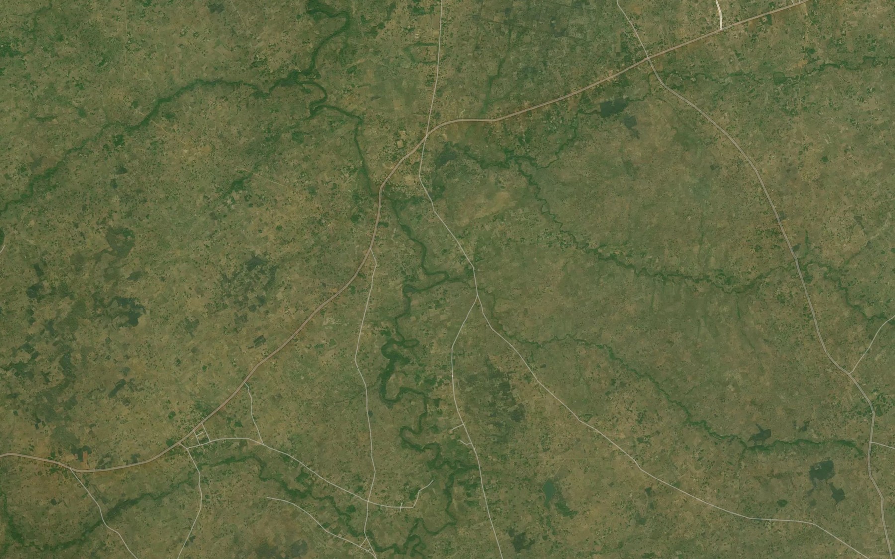 Satellite map of the River Gagambe