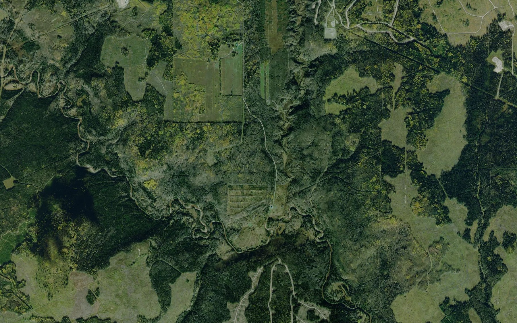 Satellite map of the Purslow Creek