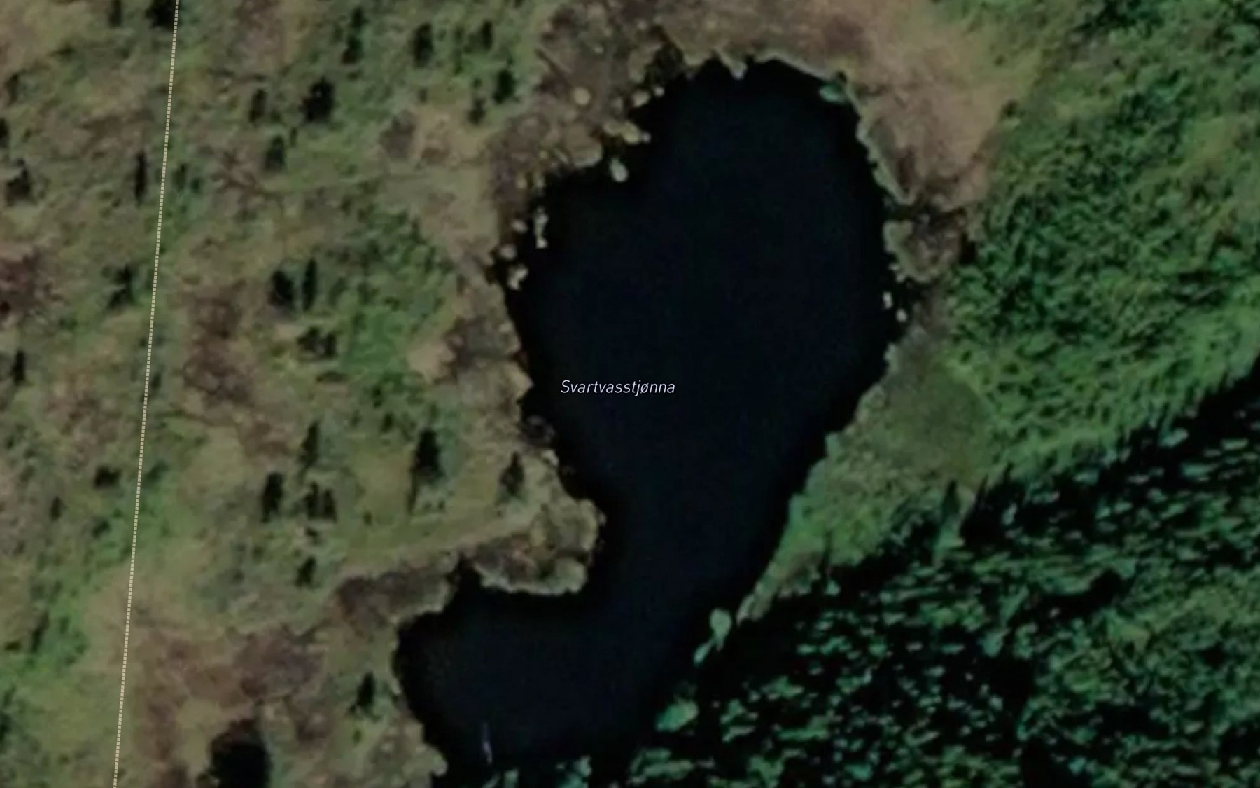 Satellite map of the Svartvasstjonna