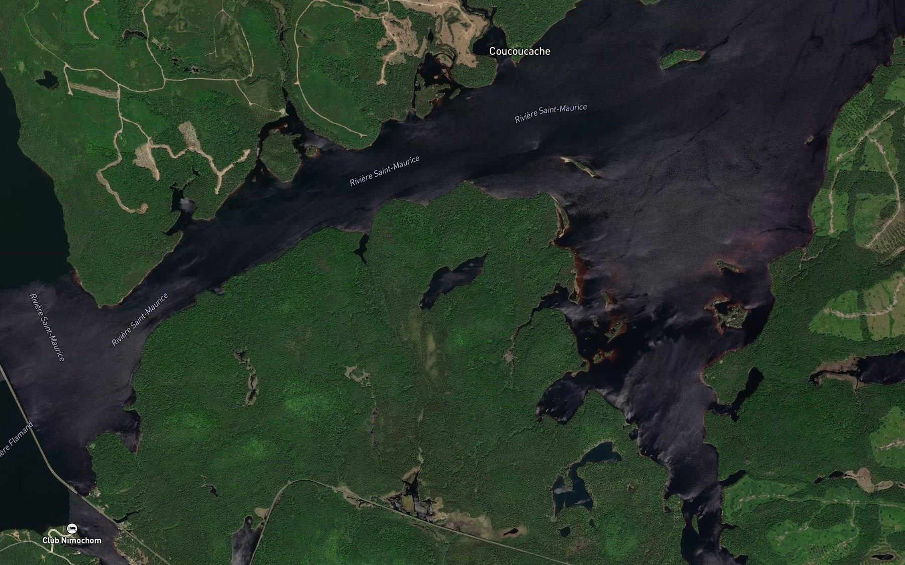 Satellite map of the Lac Quoquochi
