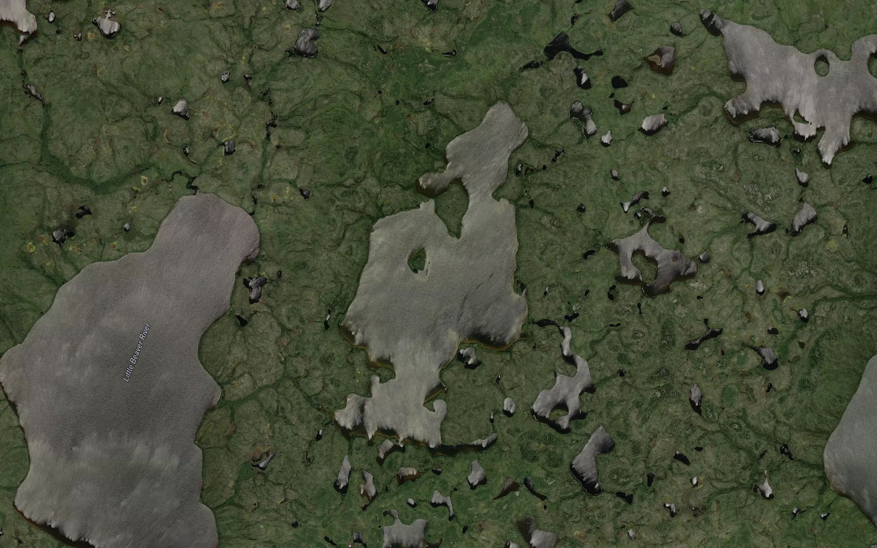 Satellite map of the MacRae Lake