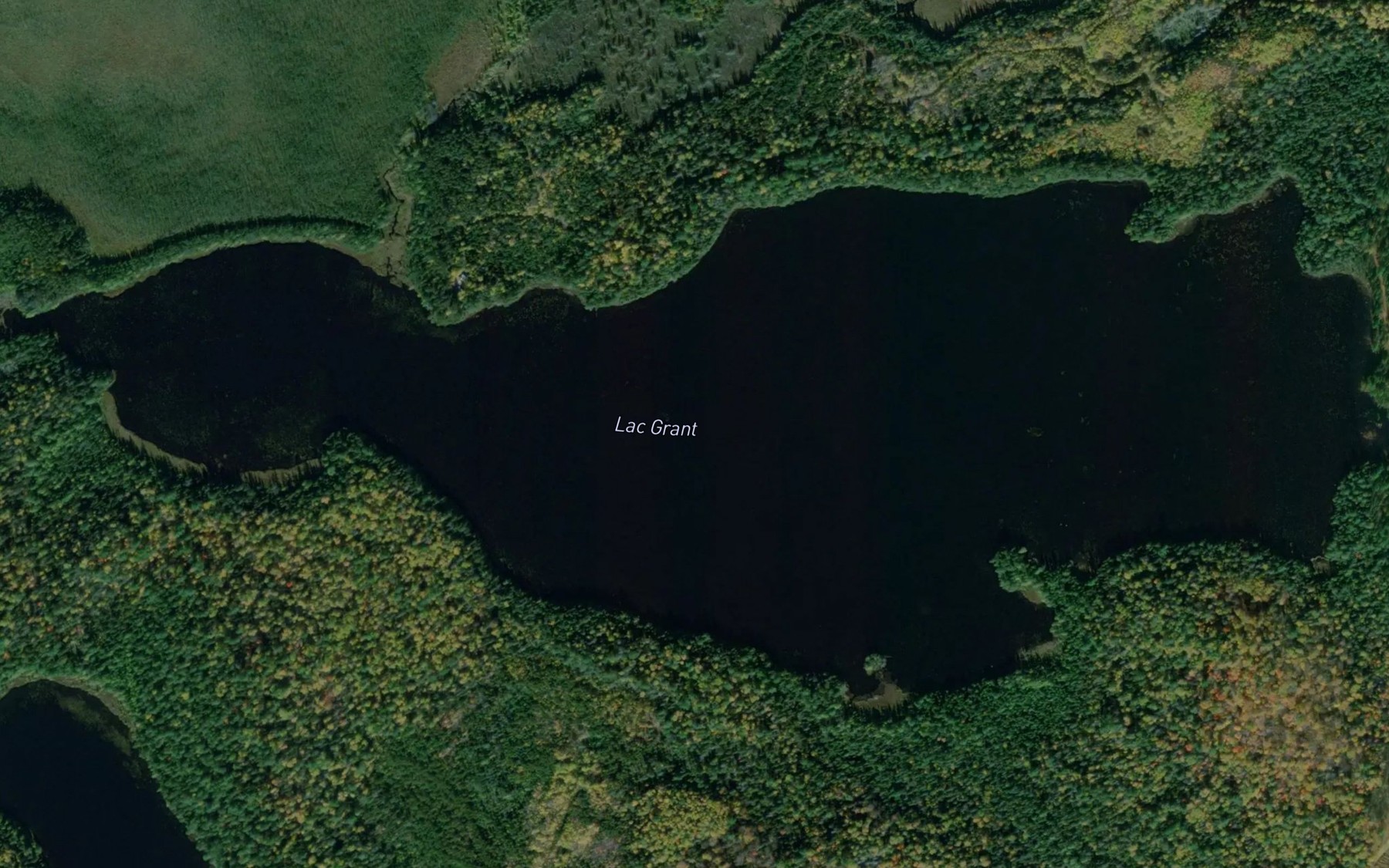 Satellite map of the Lac Grant