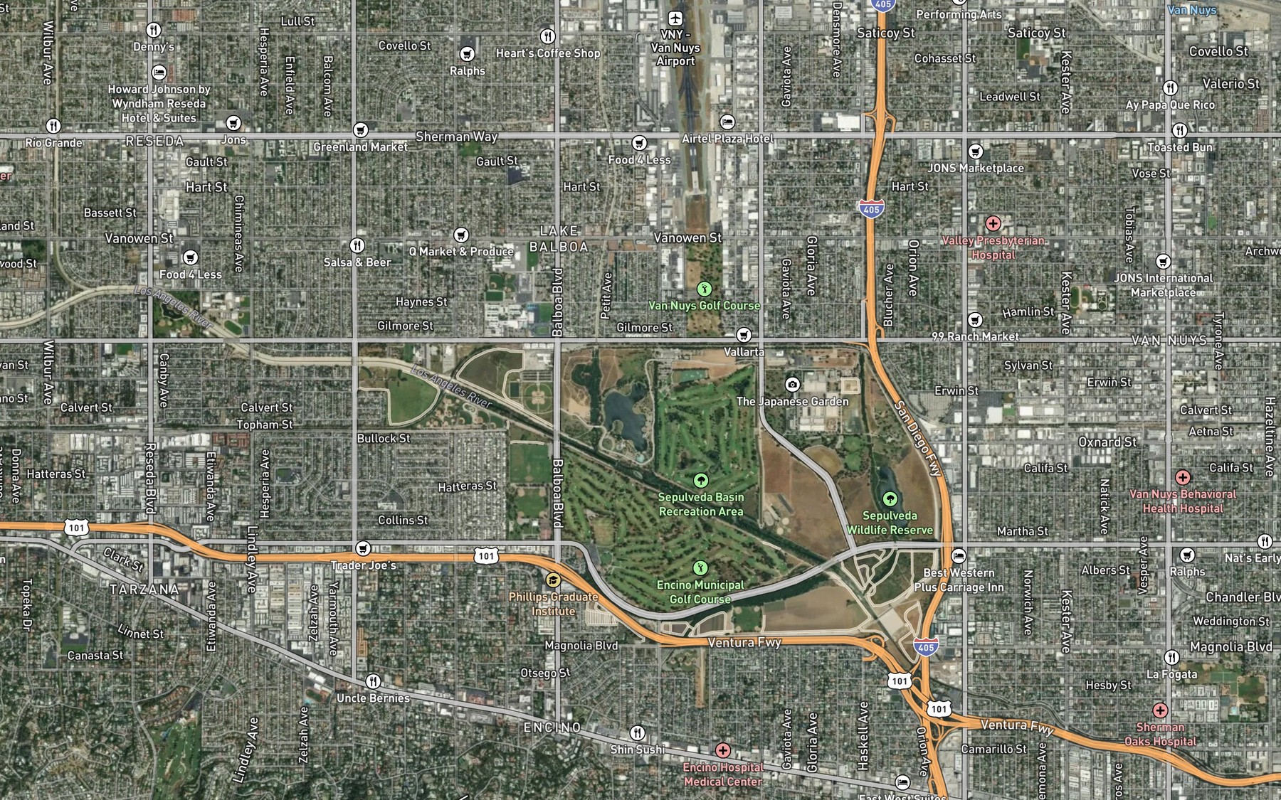 Satellite map of the Spot 7