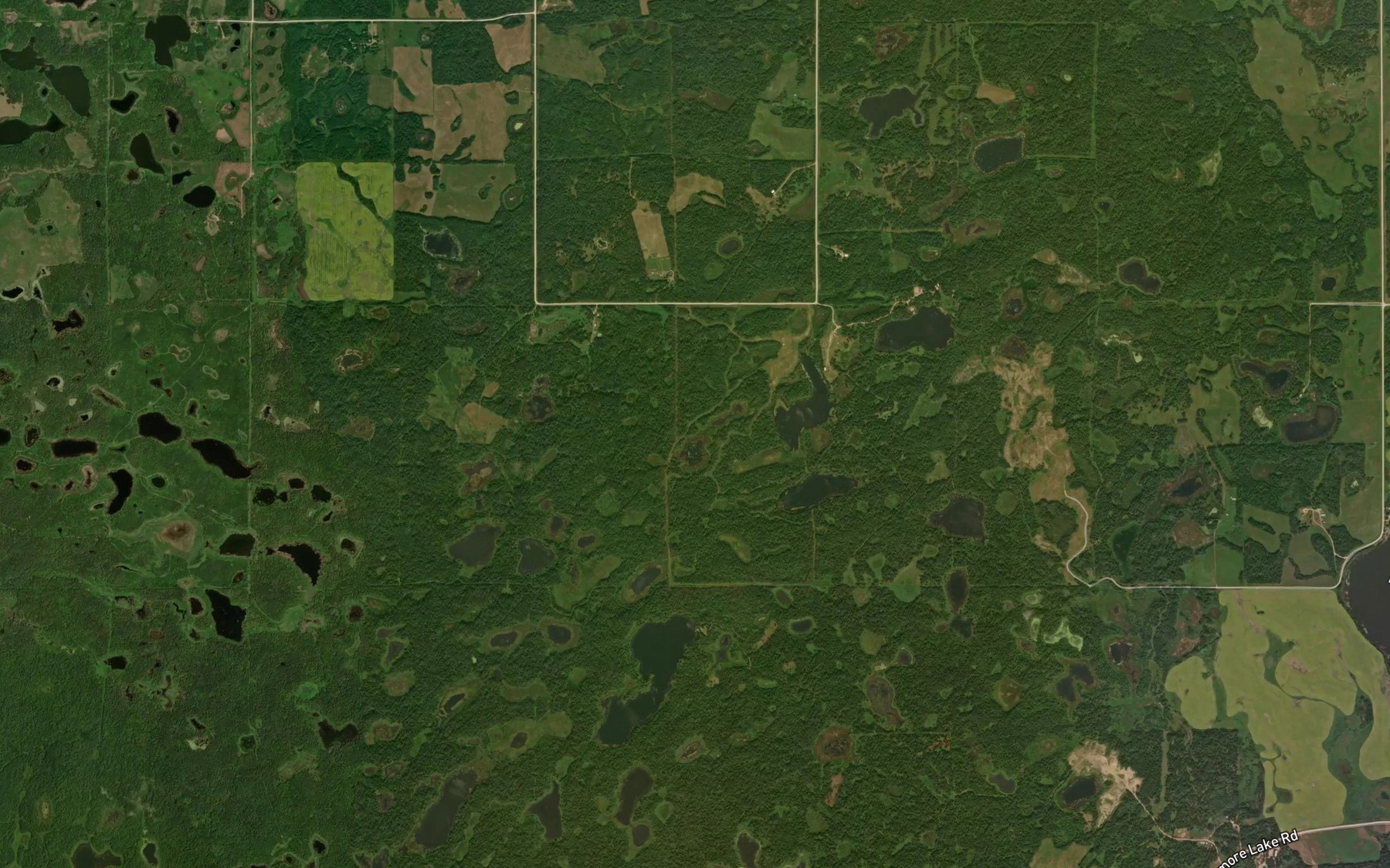 Satellite map of the Perry Lake
