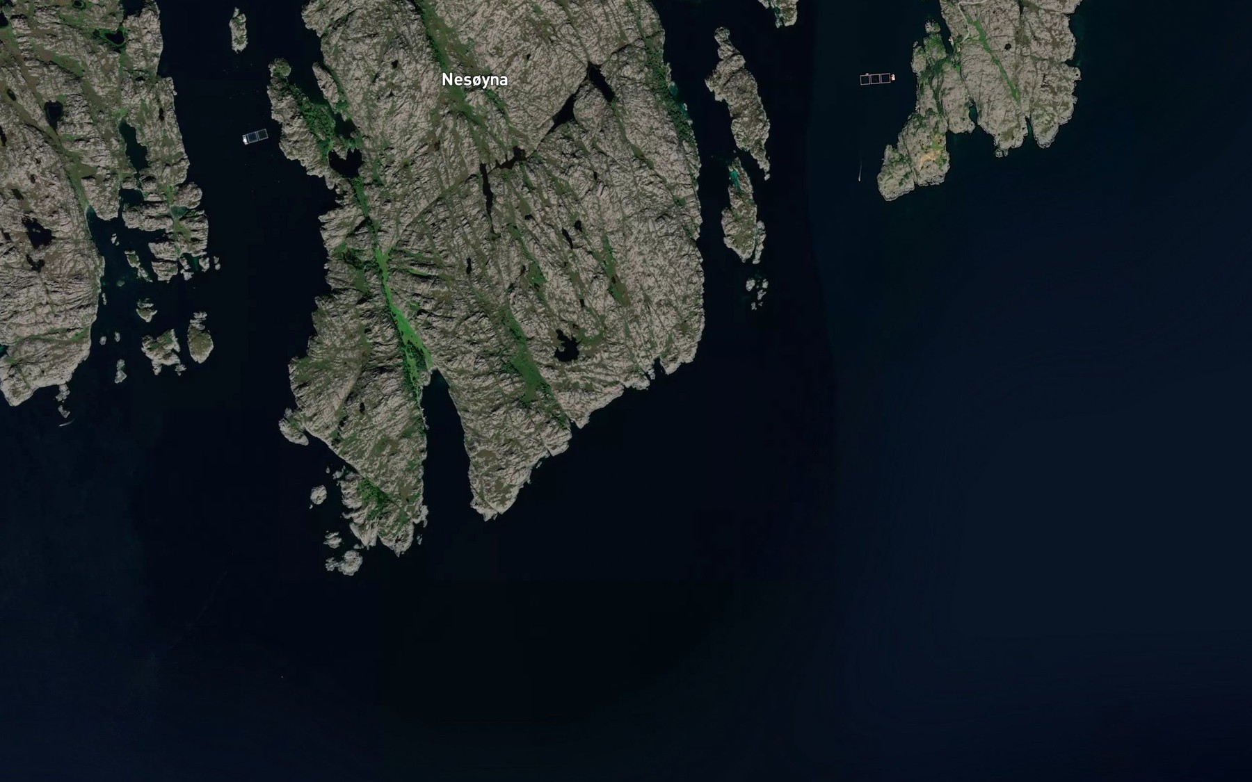 Satellite map of the Mortevika