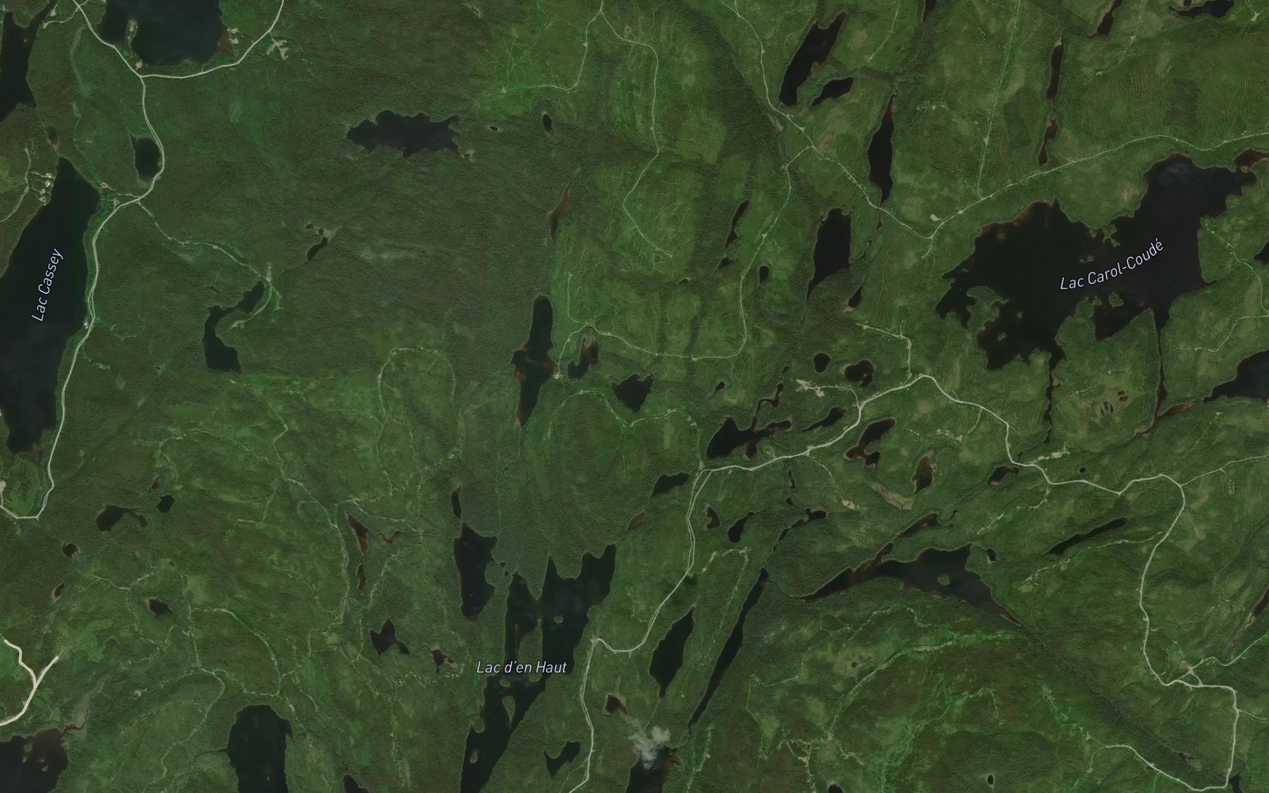 Satellite map of the Lac Inerte