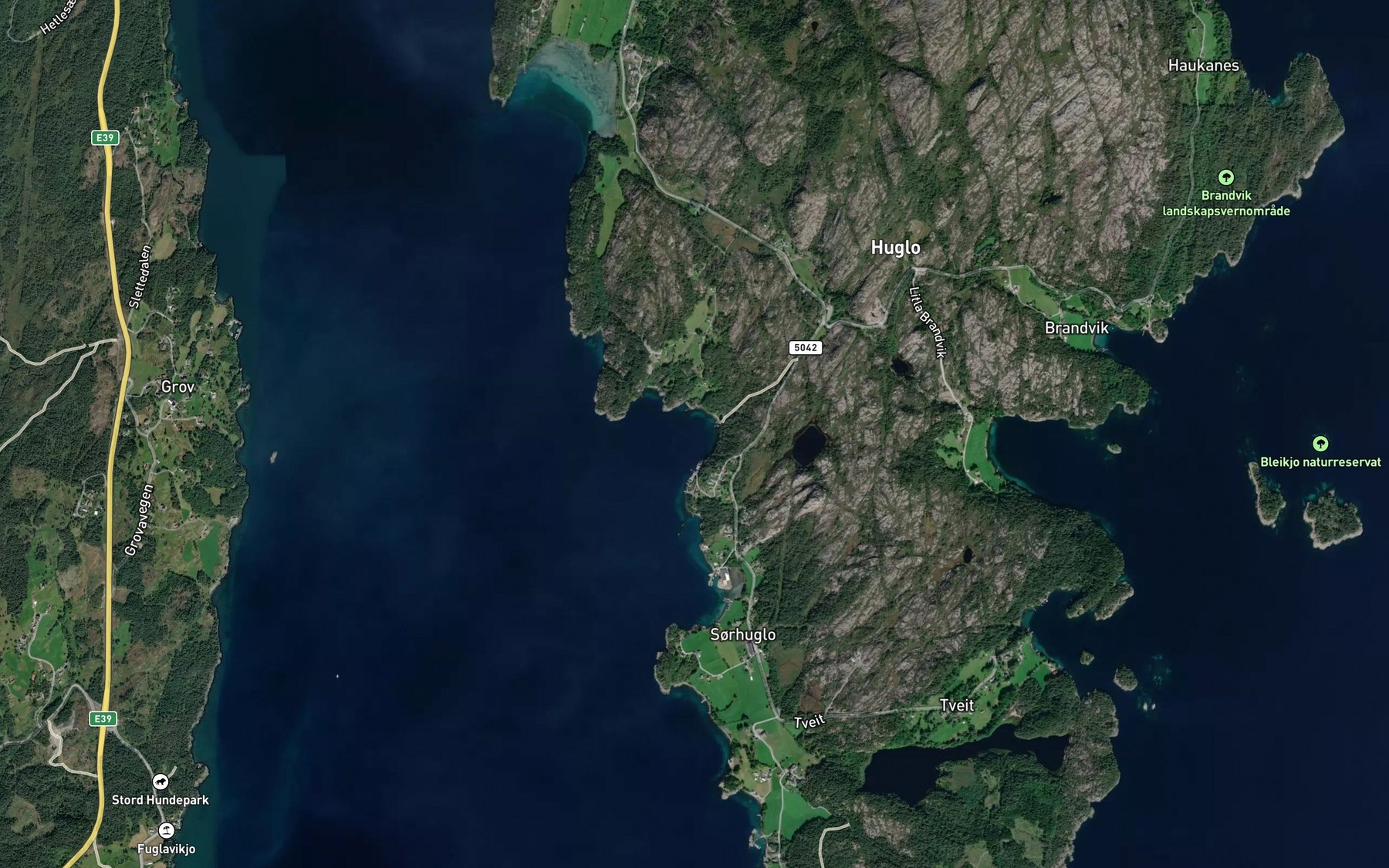 Satellite map of the Rosbovika