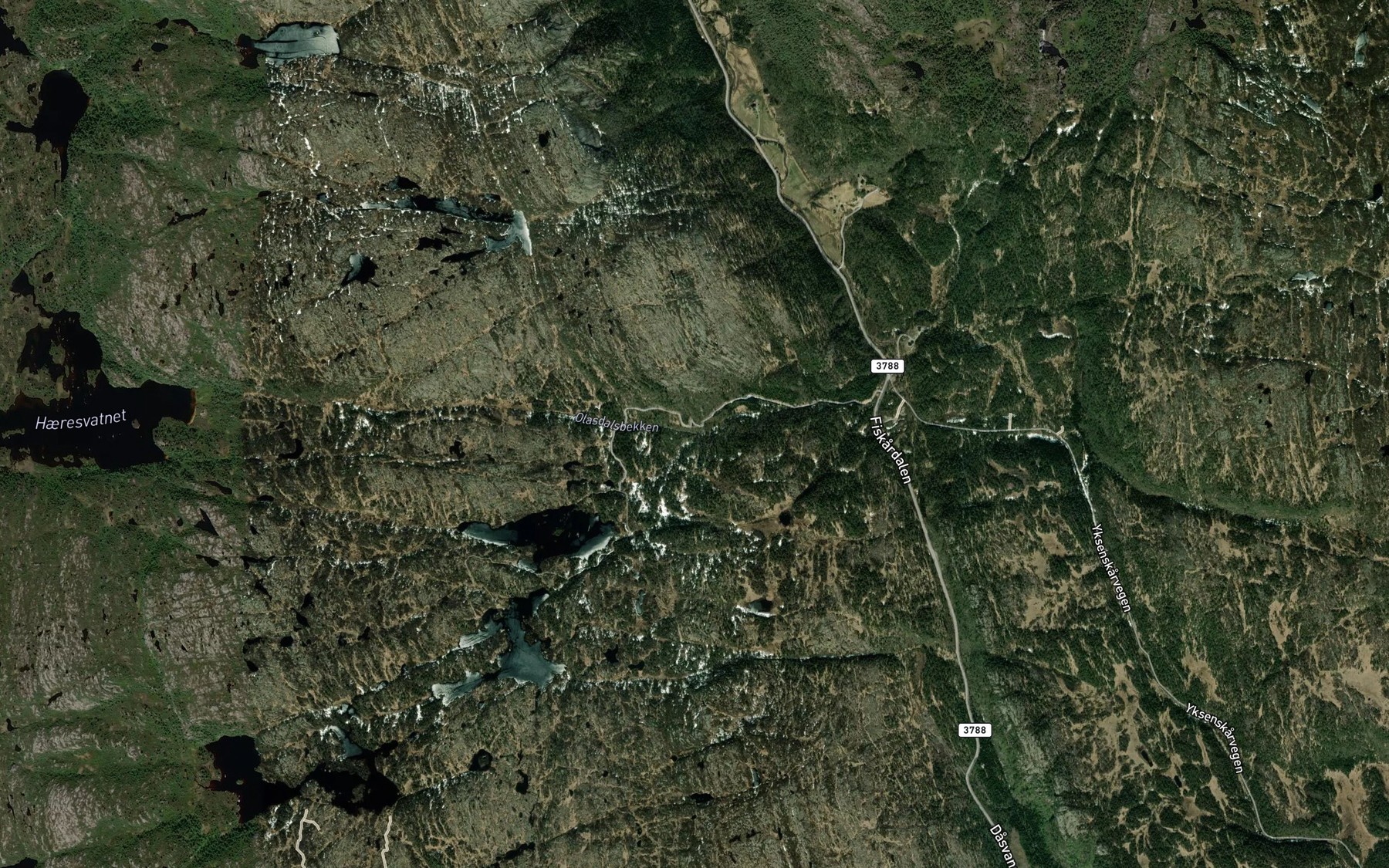 Satellite map of the Olasdalsbekken