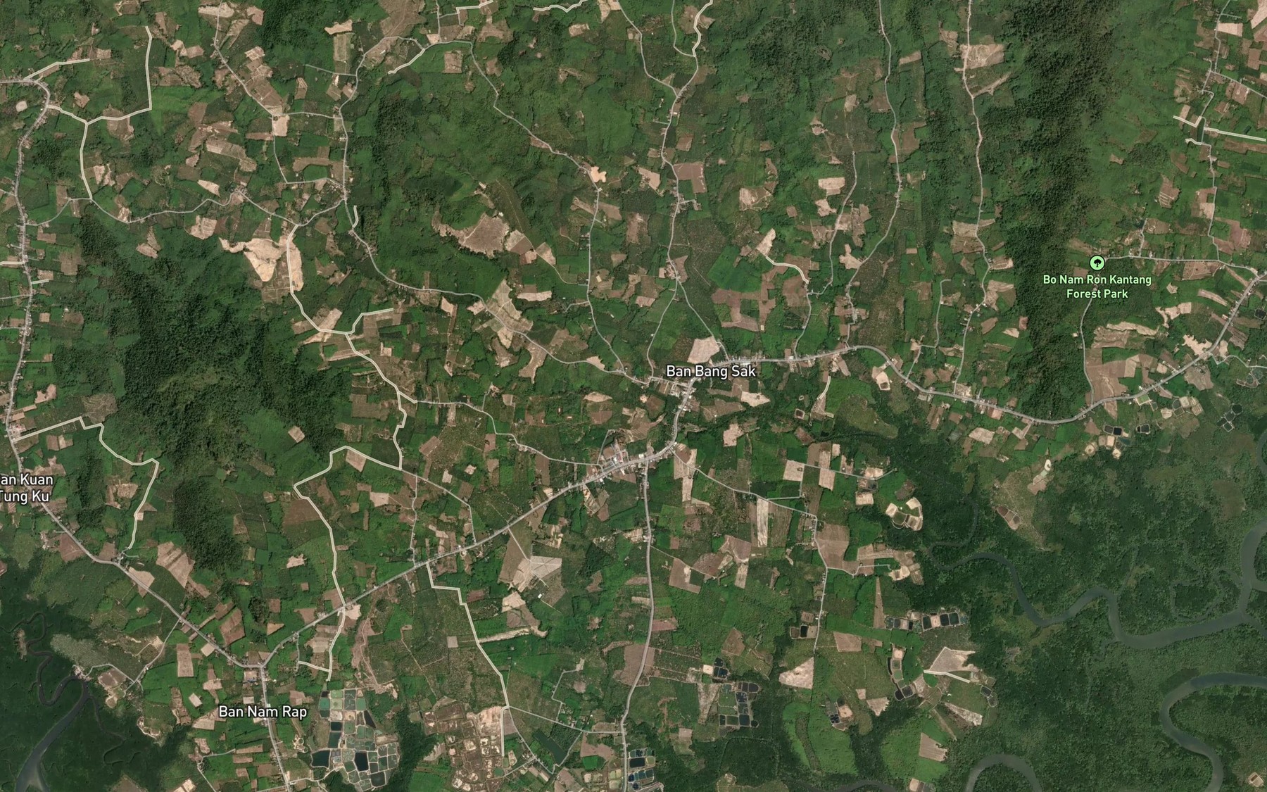 Satellite map of the Khlong Thung Yao