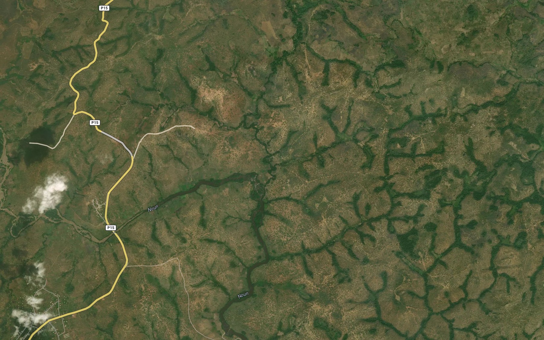 Satellite map of the Menfoua