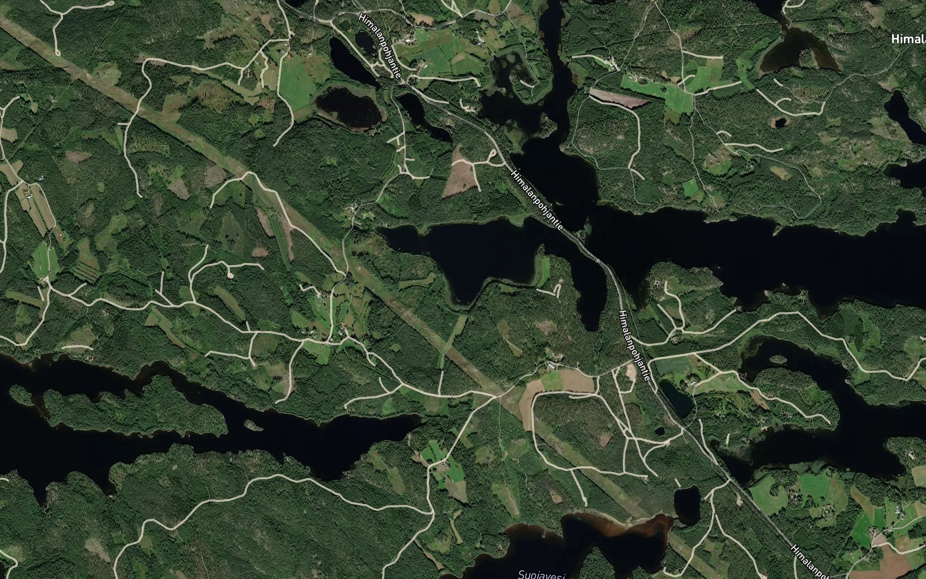 Satellite map of the Haasialahti