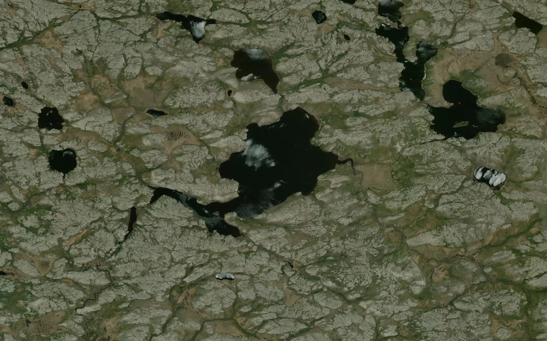 Satellite map of the Lac Uchakan