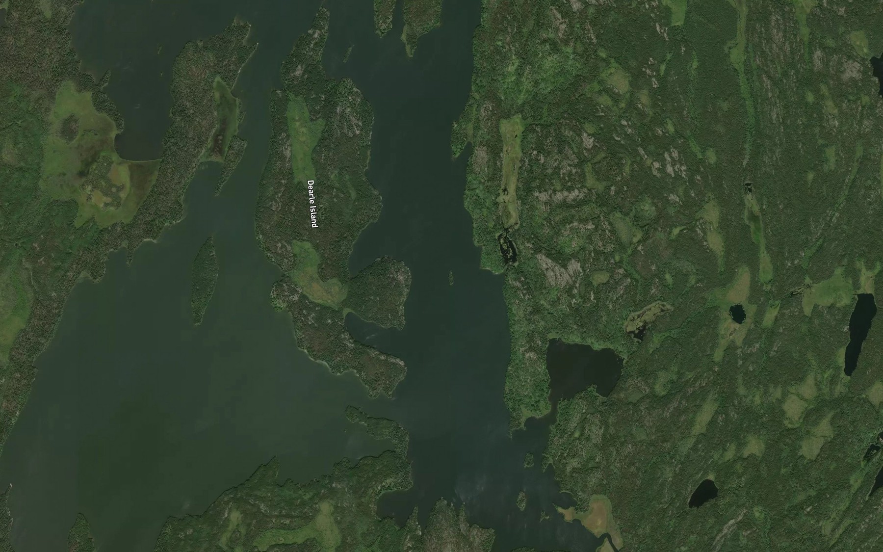 Satellite map of the South Bay