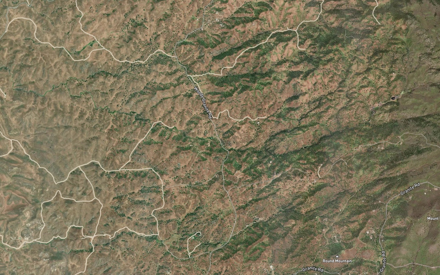 Satellite map of the Dead Ox Spring