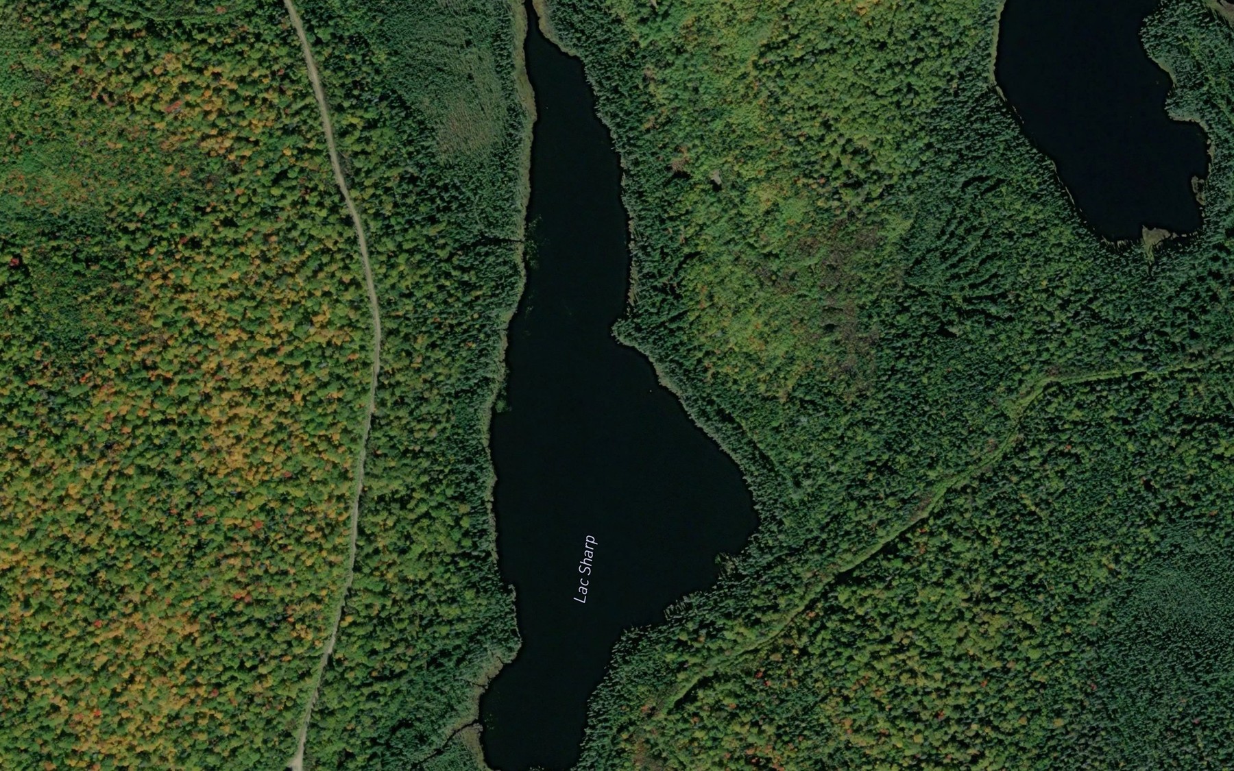 Satellite map of the Lac Sharp
