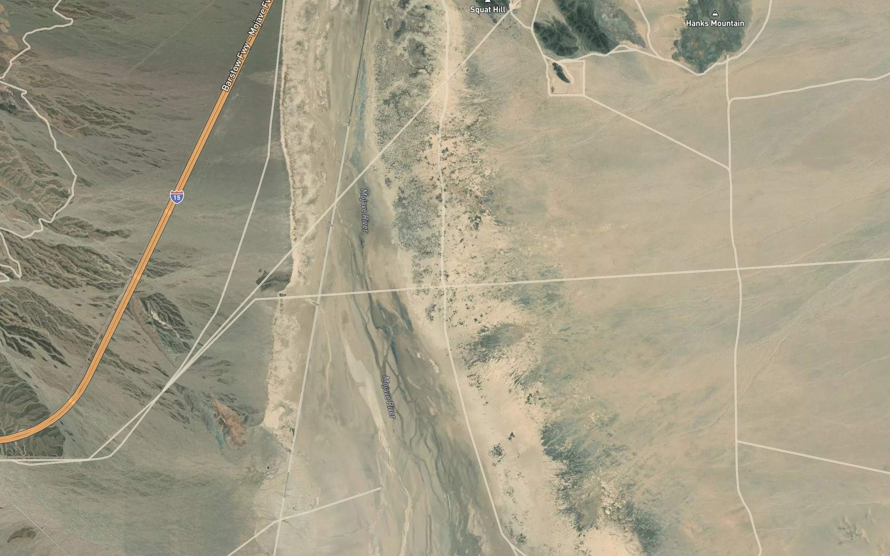 Satellite map of the Mesquite Spring