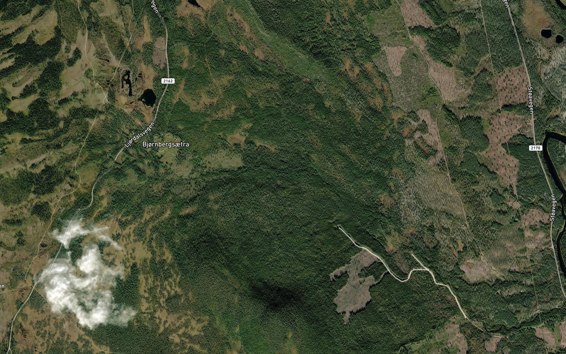 Satellite map of the Lerbekken