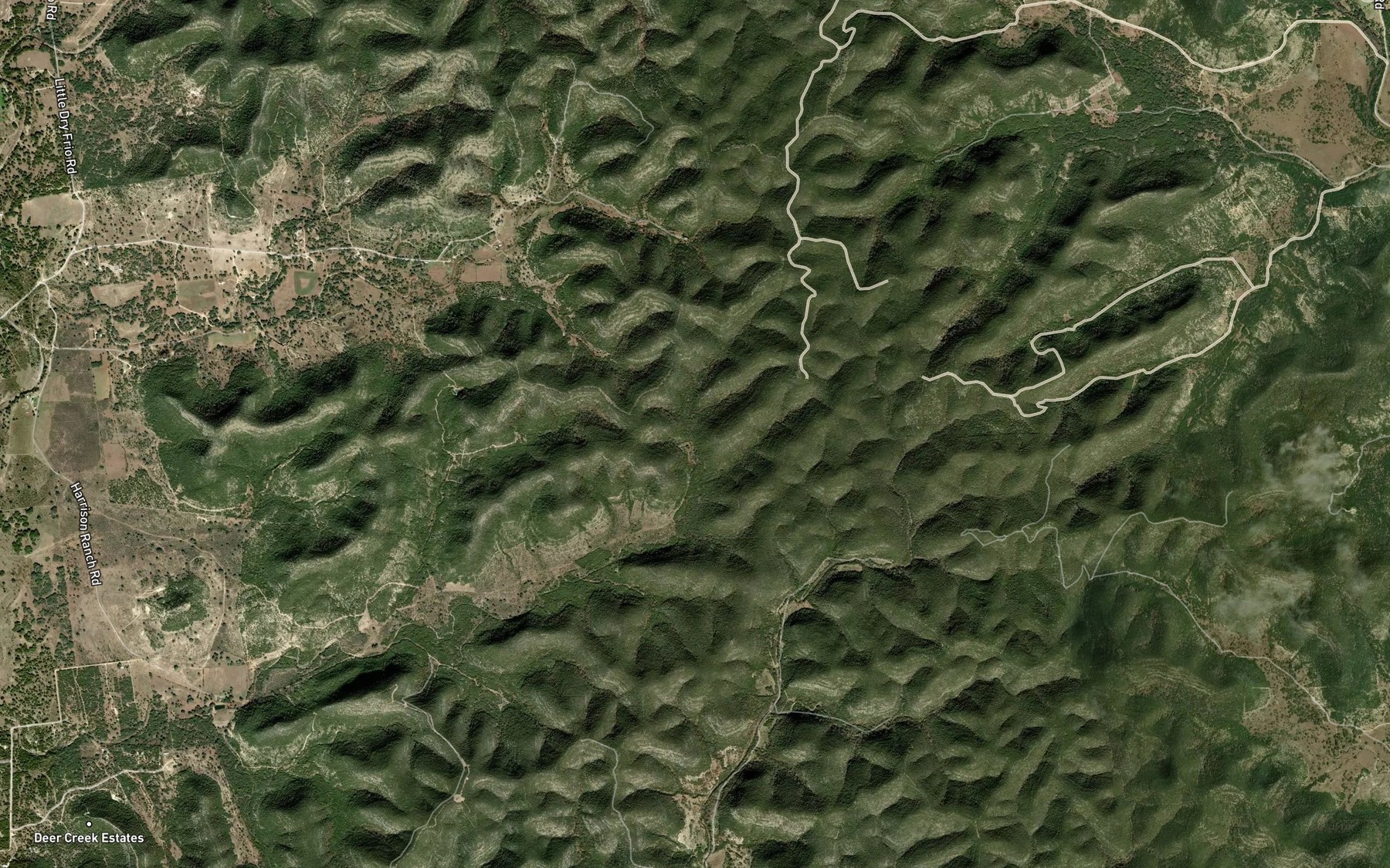 Satellite map of the Mud Spring