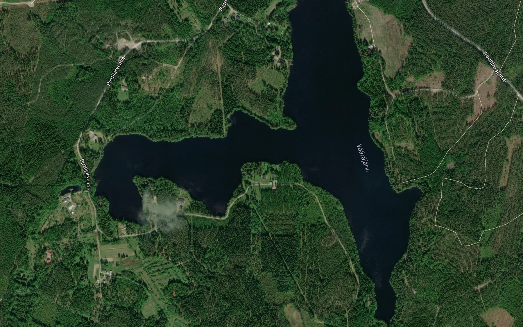 Satellite map of the Vaarajarvi