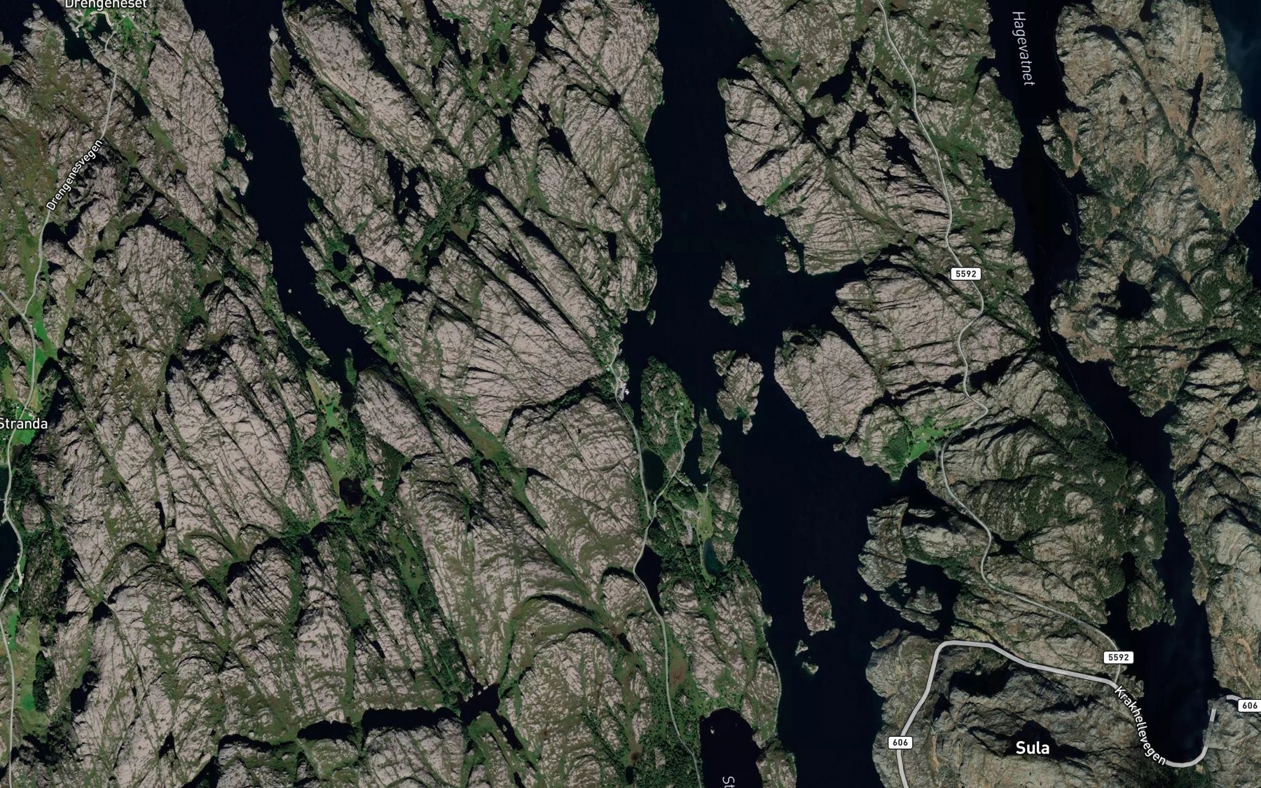 Satellite map of the Lendingvagen