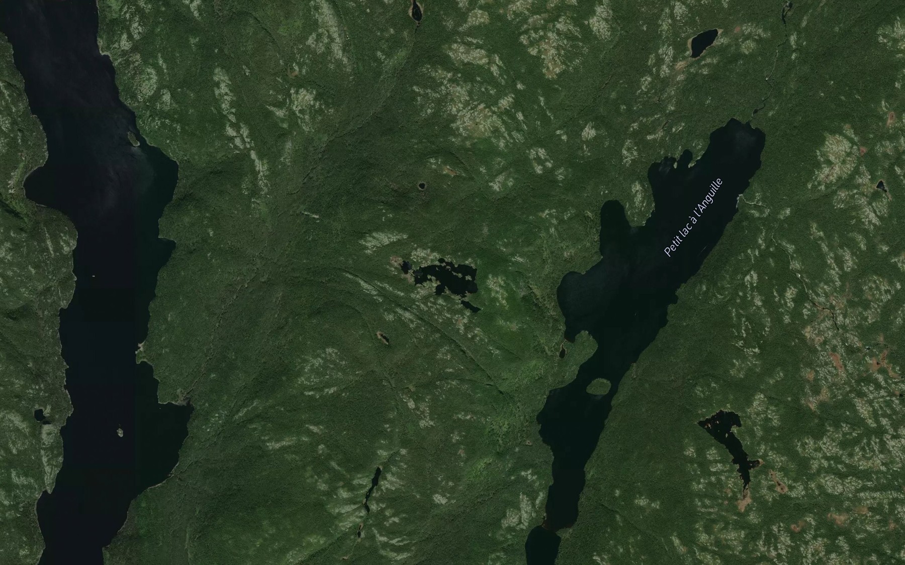 Satellite map of the Lacs Gotte