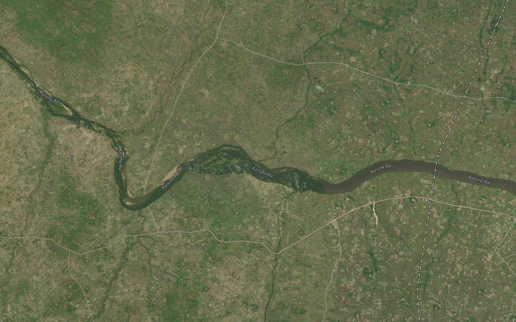 Satellite map of the Agbadi