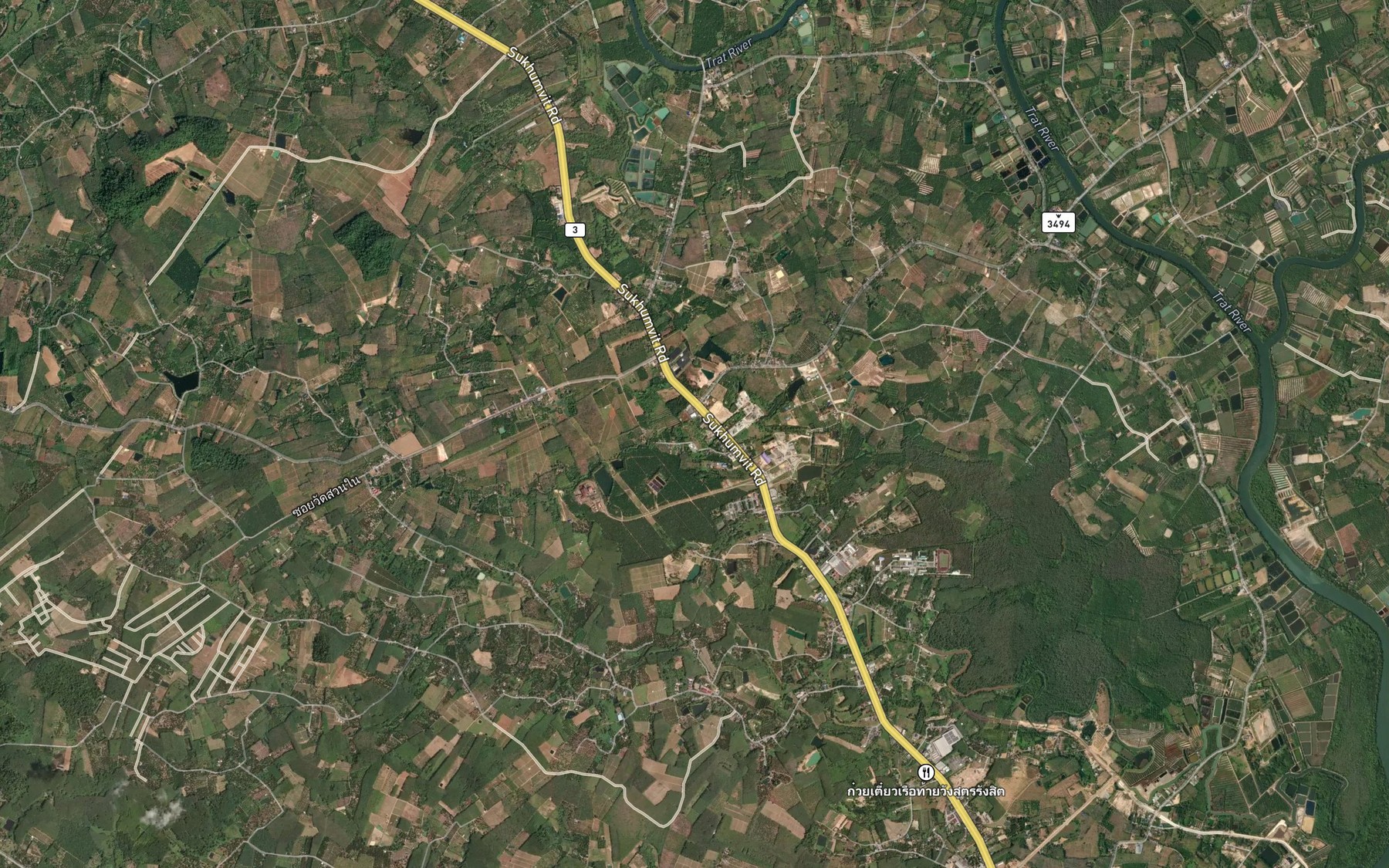 Satellite map of the Nong Khla