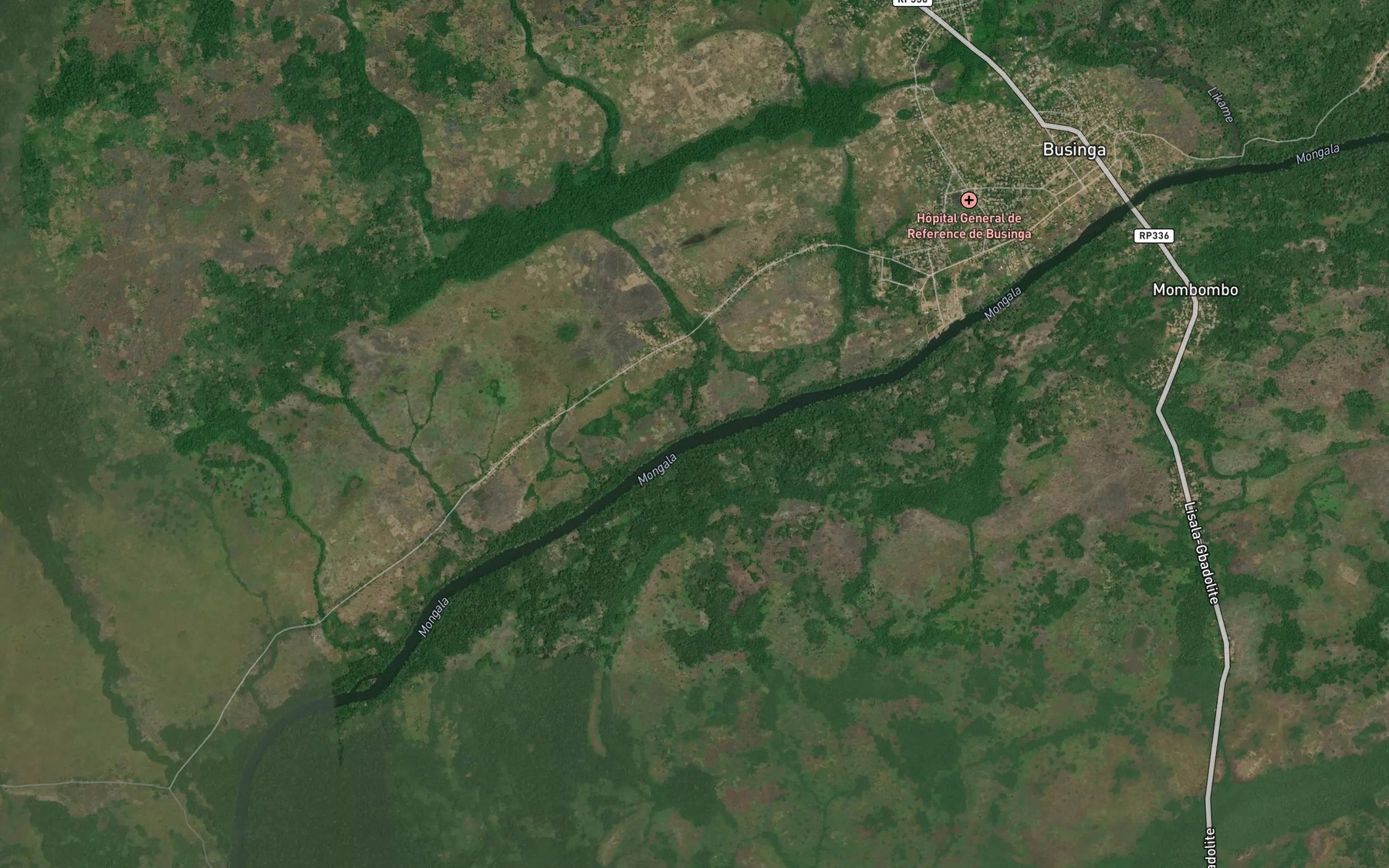 Satellite map of the Gelema