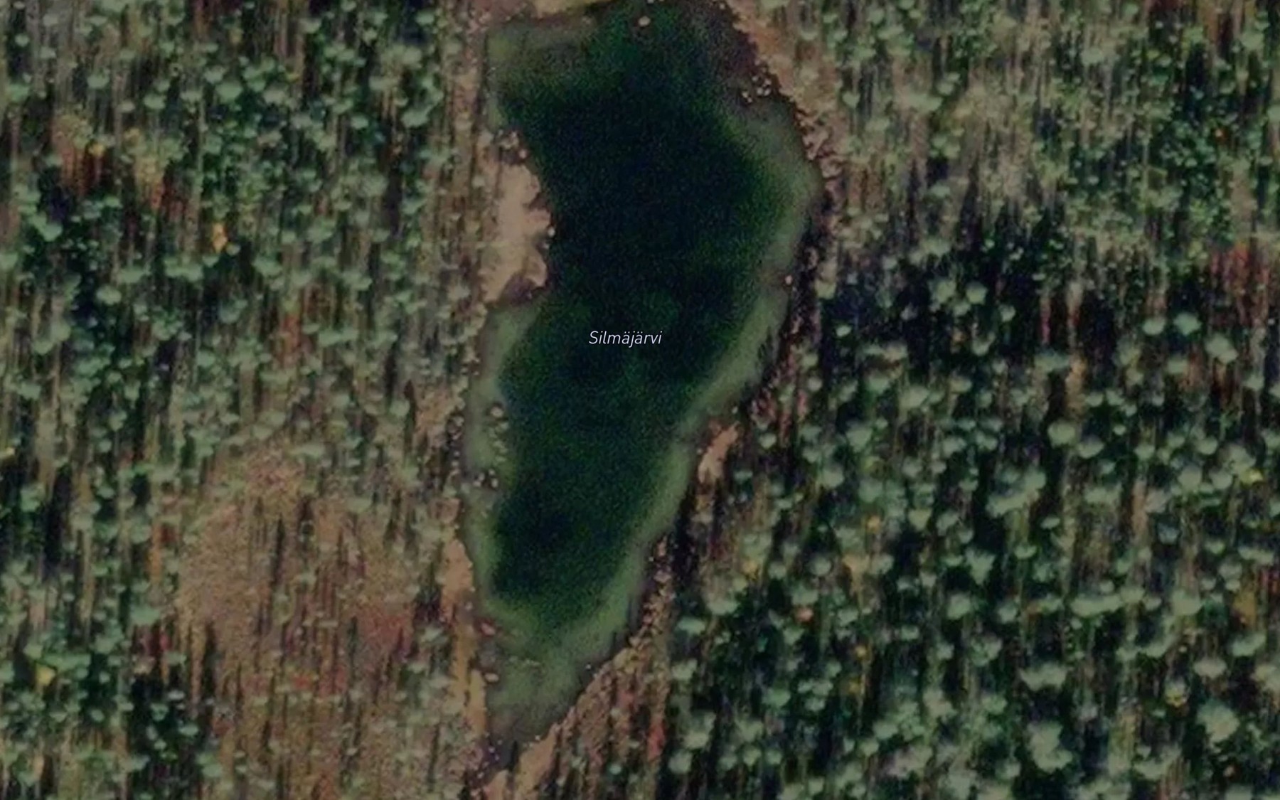 Satellite map of the Silmajarvi