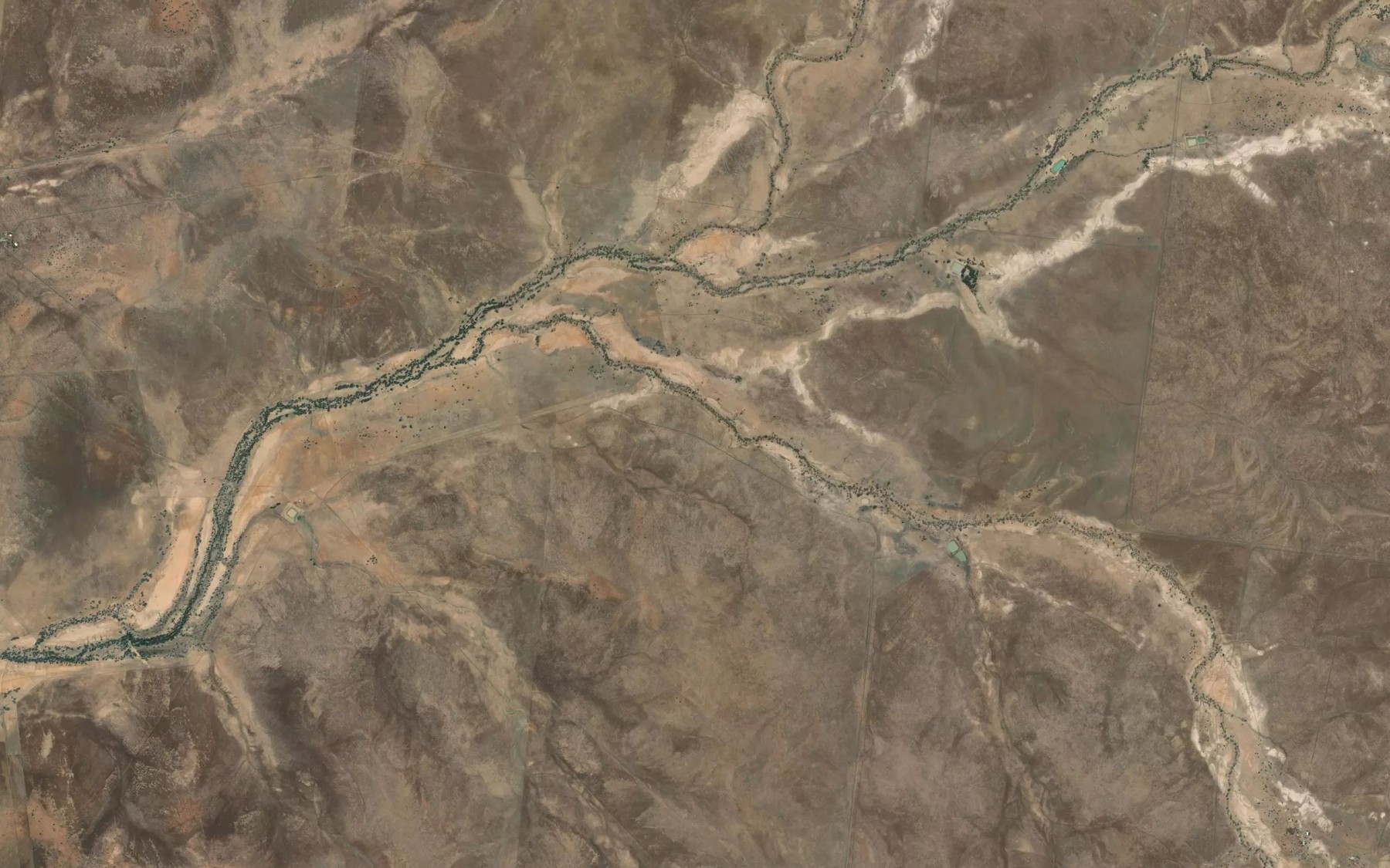 Satellite map of the North Branch Damson Creek