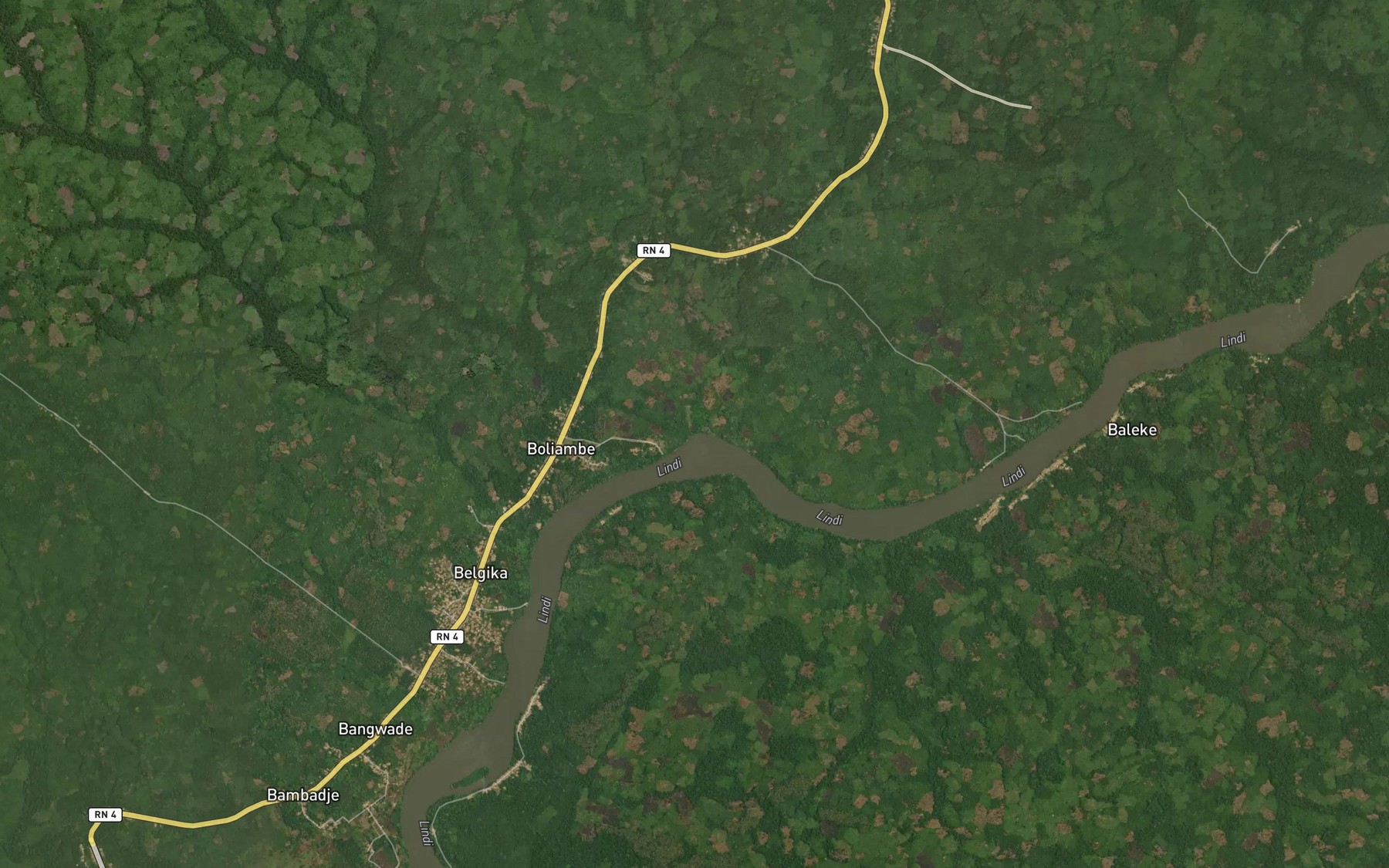 Satellite map of the Agbolo