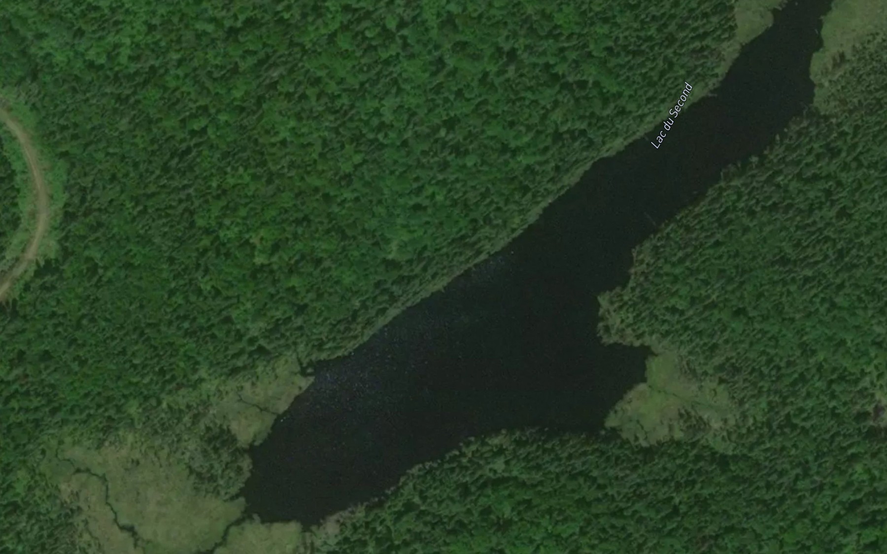 Satellite map of the Lac du Second