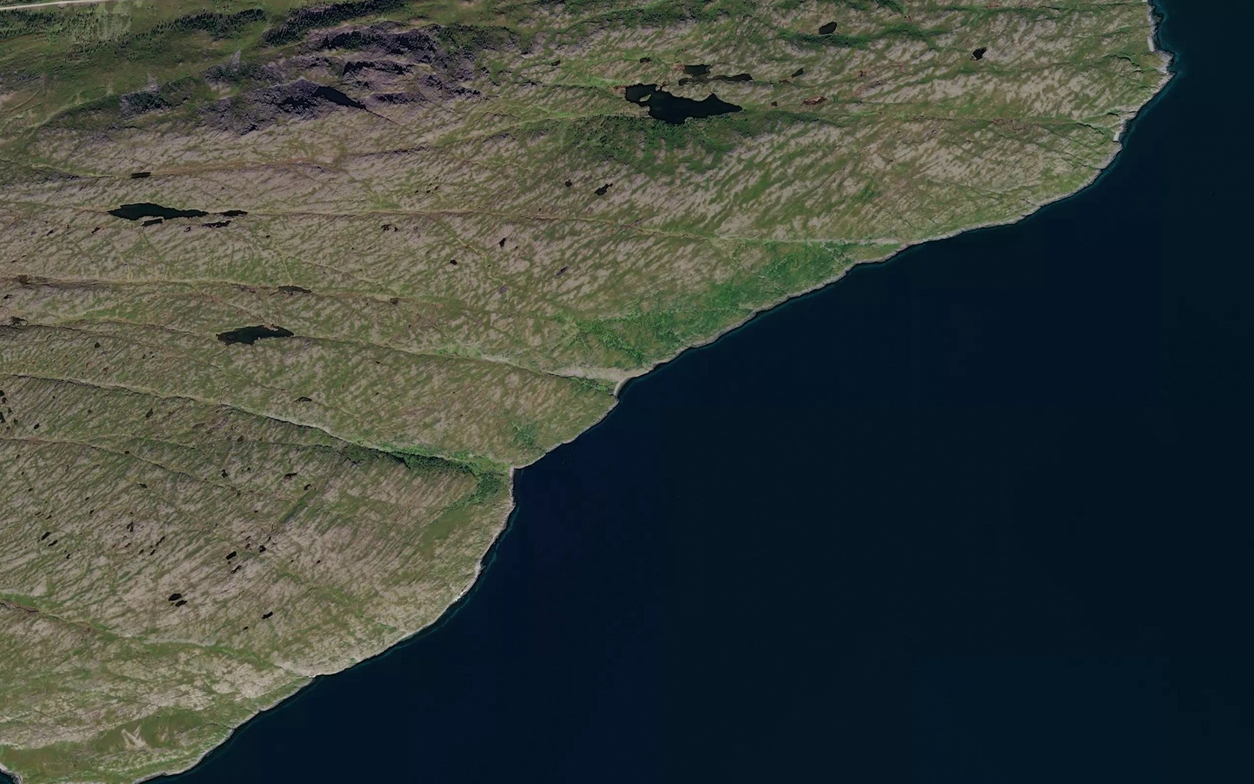 Satellite map of the Kvalvika