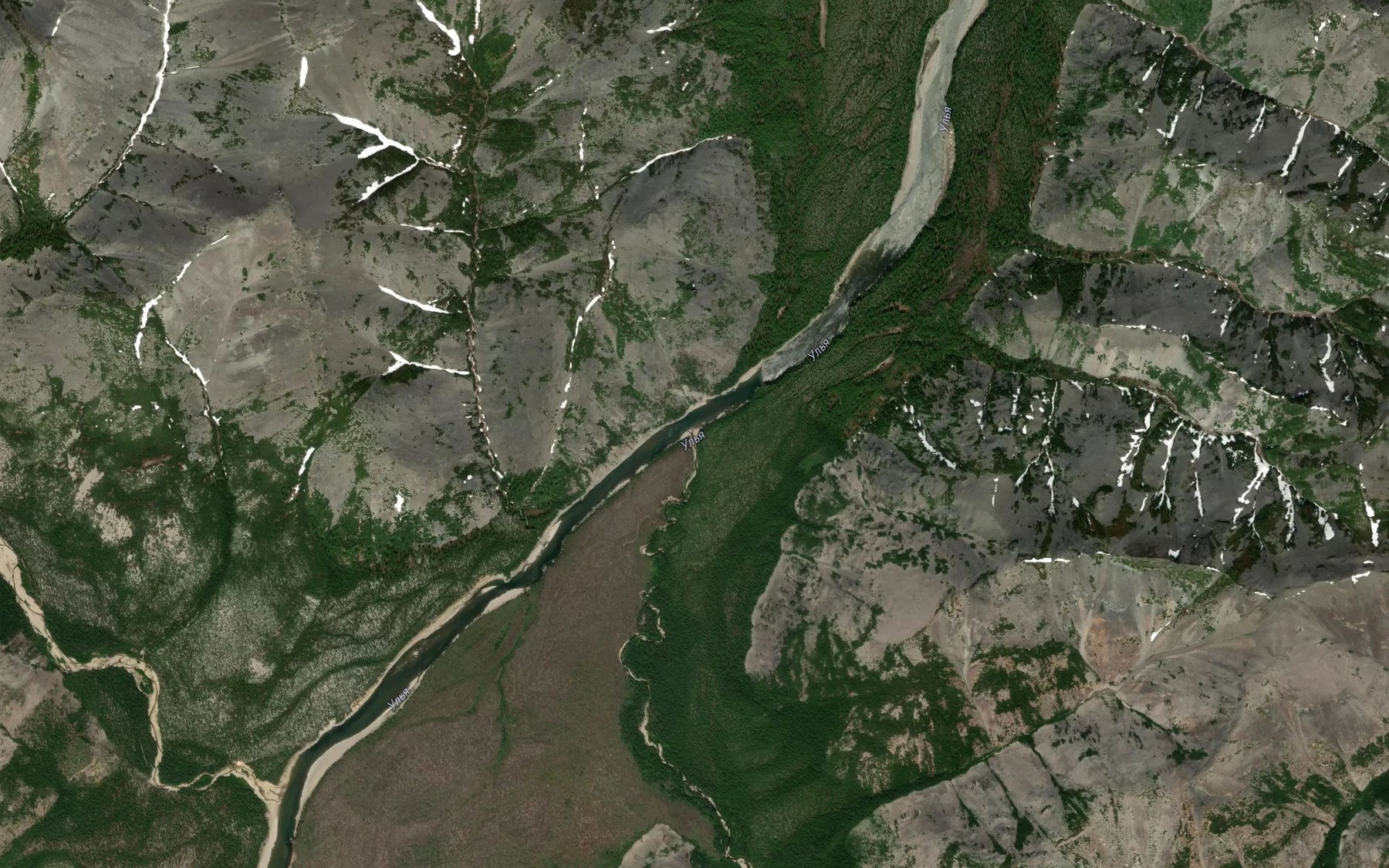 Satellite map of the Khogonyamnyan