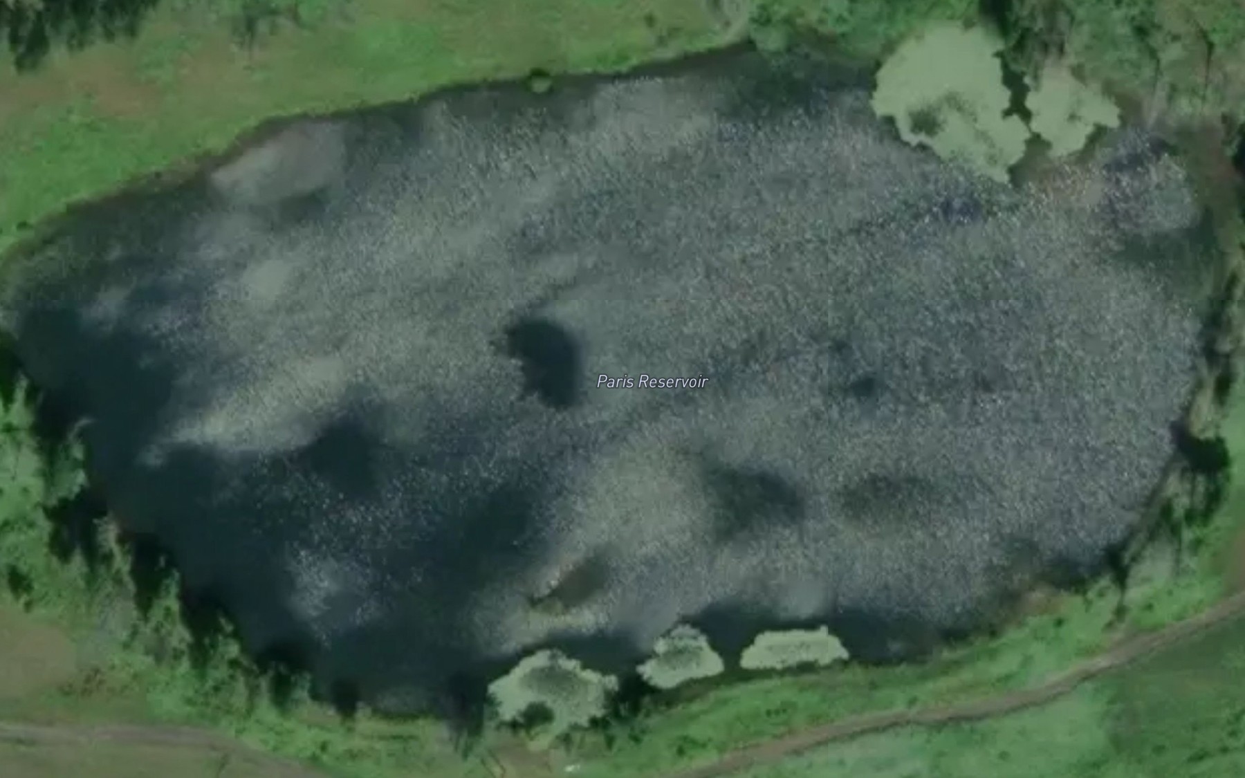 Satellite map of the Paris Reservoir